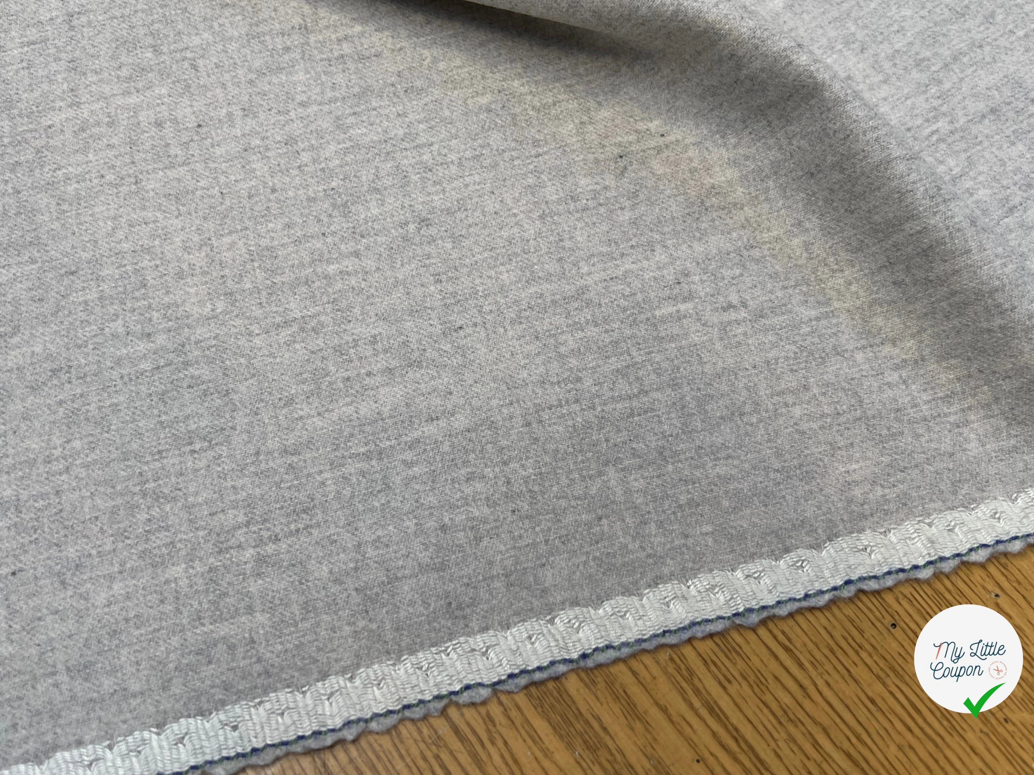 DRAPERIE DE LAINE GRIS CLAIR SUPERBE 100% LAINE VIERGE 150CM - My Little Coupon