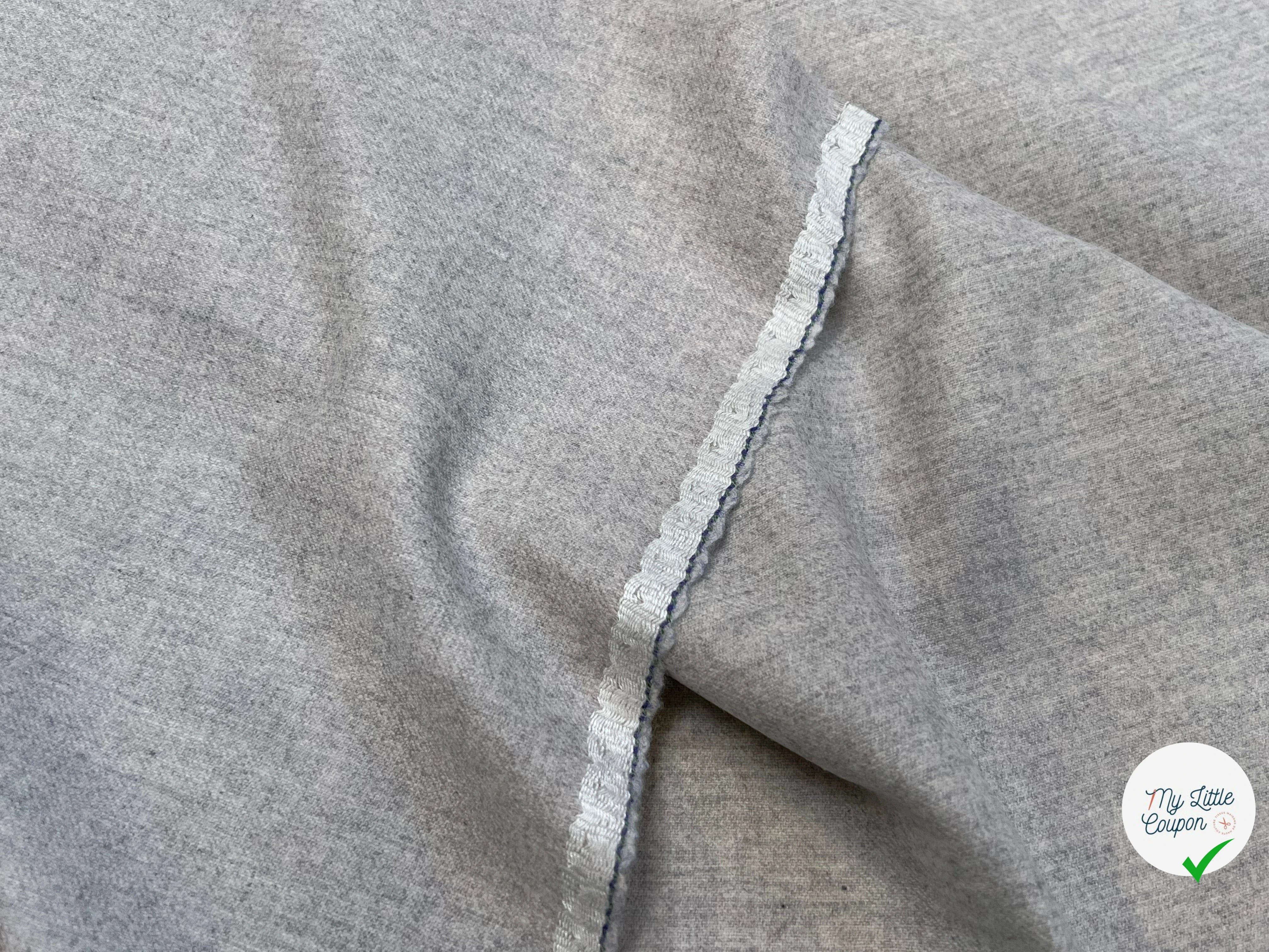 DRAPERIE DE LAINE GRIS CLAIR SUPERBE 100% LAINE VIERGE 150CM - My Little Coupon