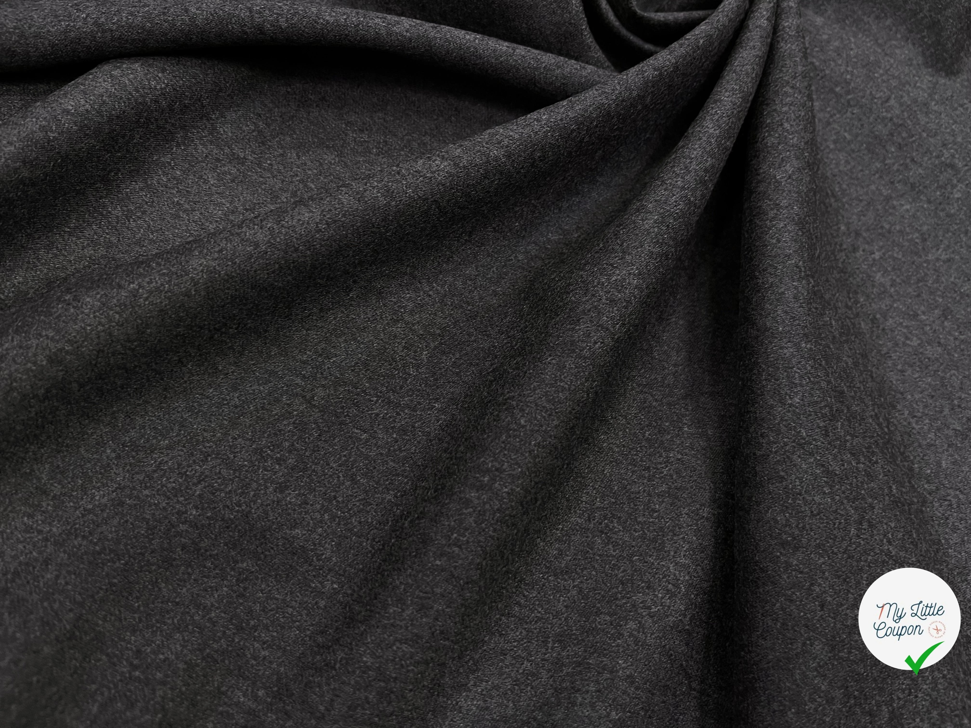 DRAPERIE DE LAINE GRIS FONCÉ 100% LAINE - My Little Coupon