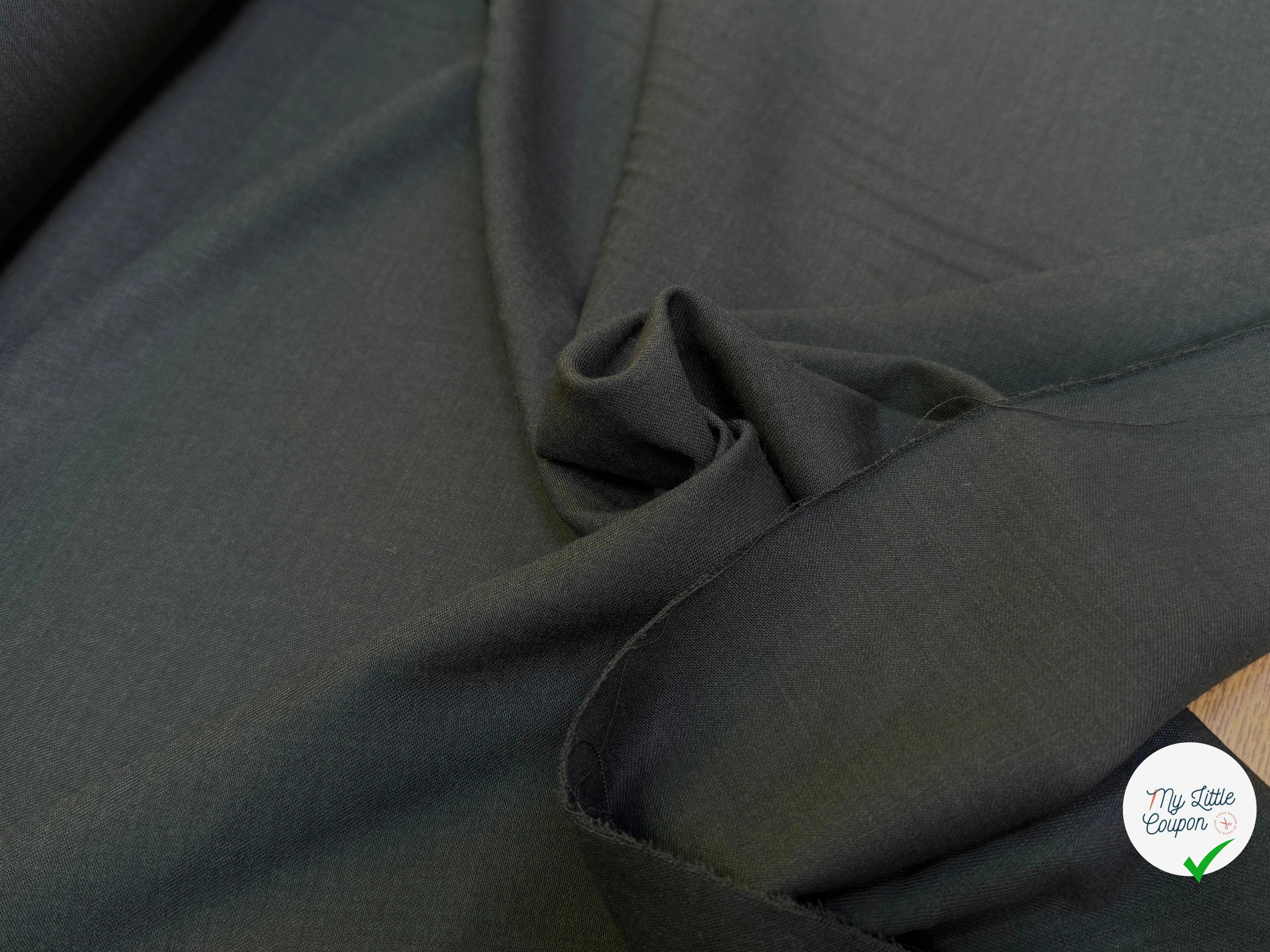 DRAPERIE DE LAINE GRIS KAKI FONCÉ ULTRA BELLE - My Little Coupon
