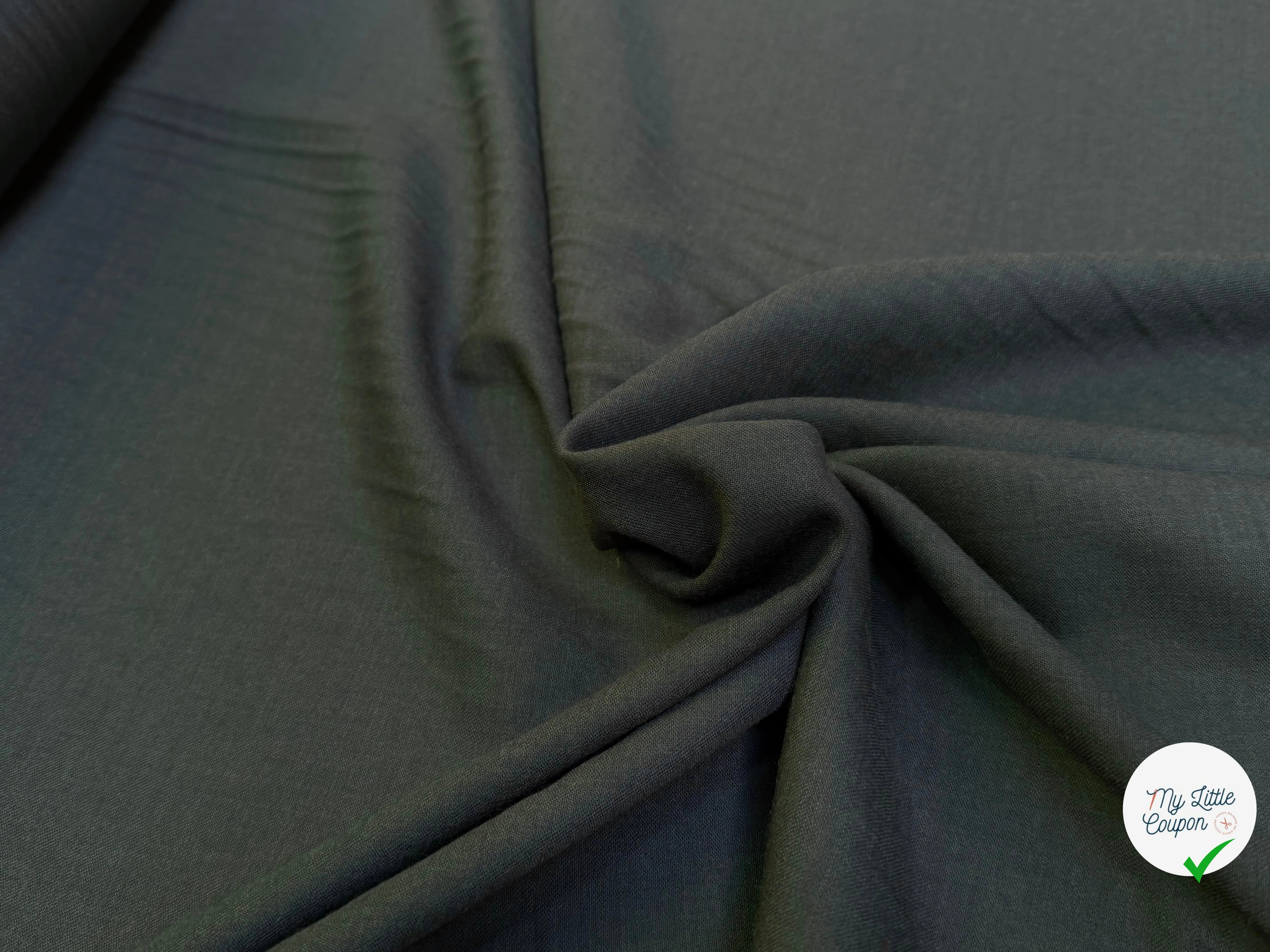 DRAPERIE DE LAINE GRIS KAKI FONCÉ ULTRA BELLE - My Little Coupon
