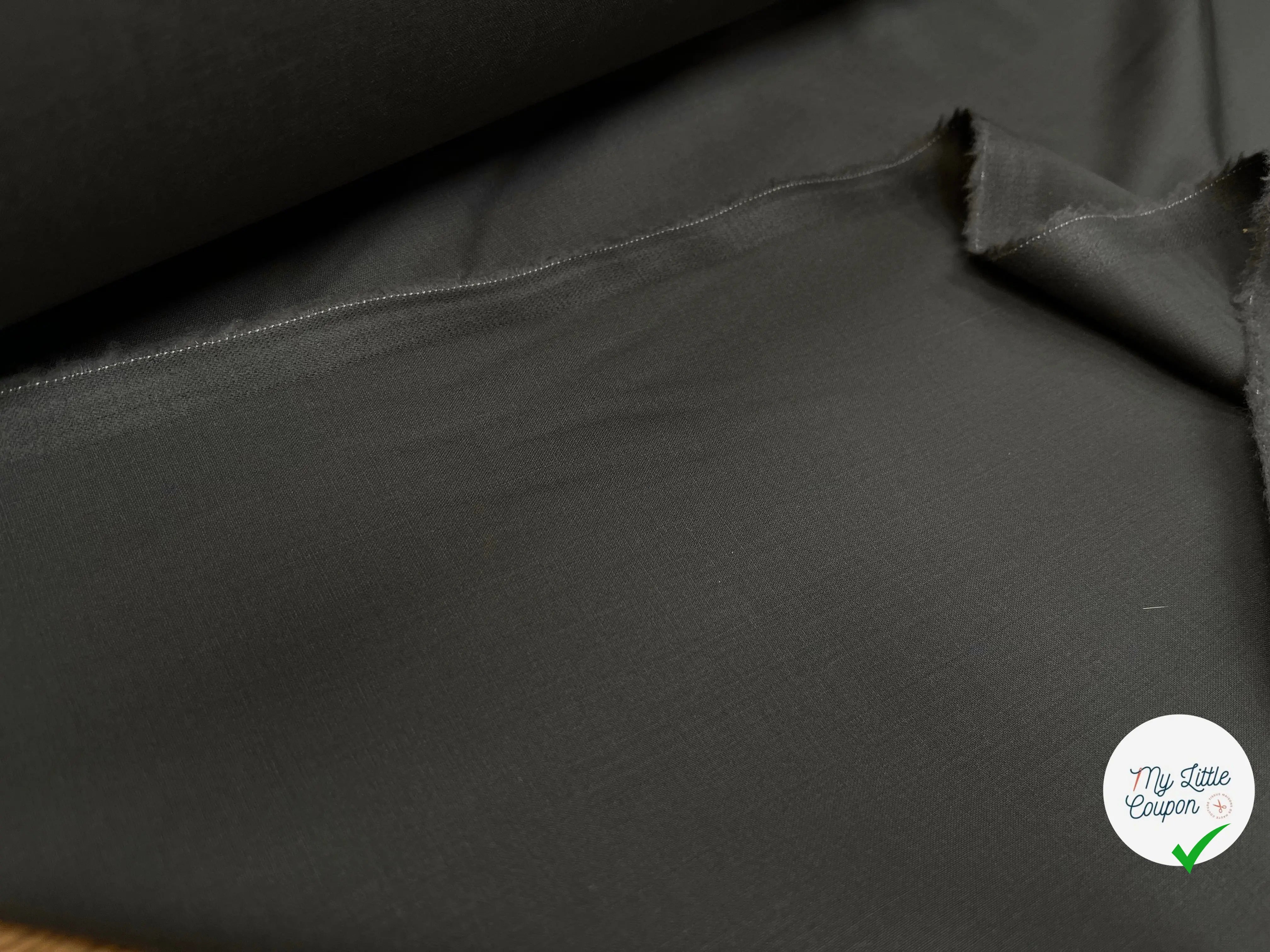 DRAPERIE DE LAINE GRIS KAKI STRETCH DEPERLANTE - My Little Coupon