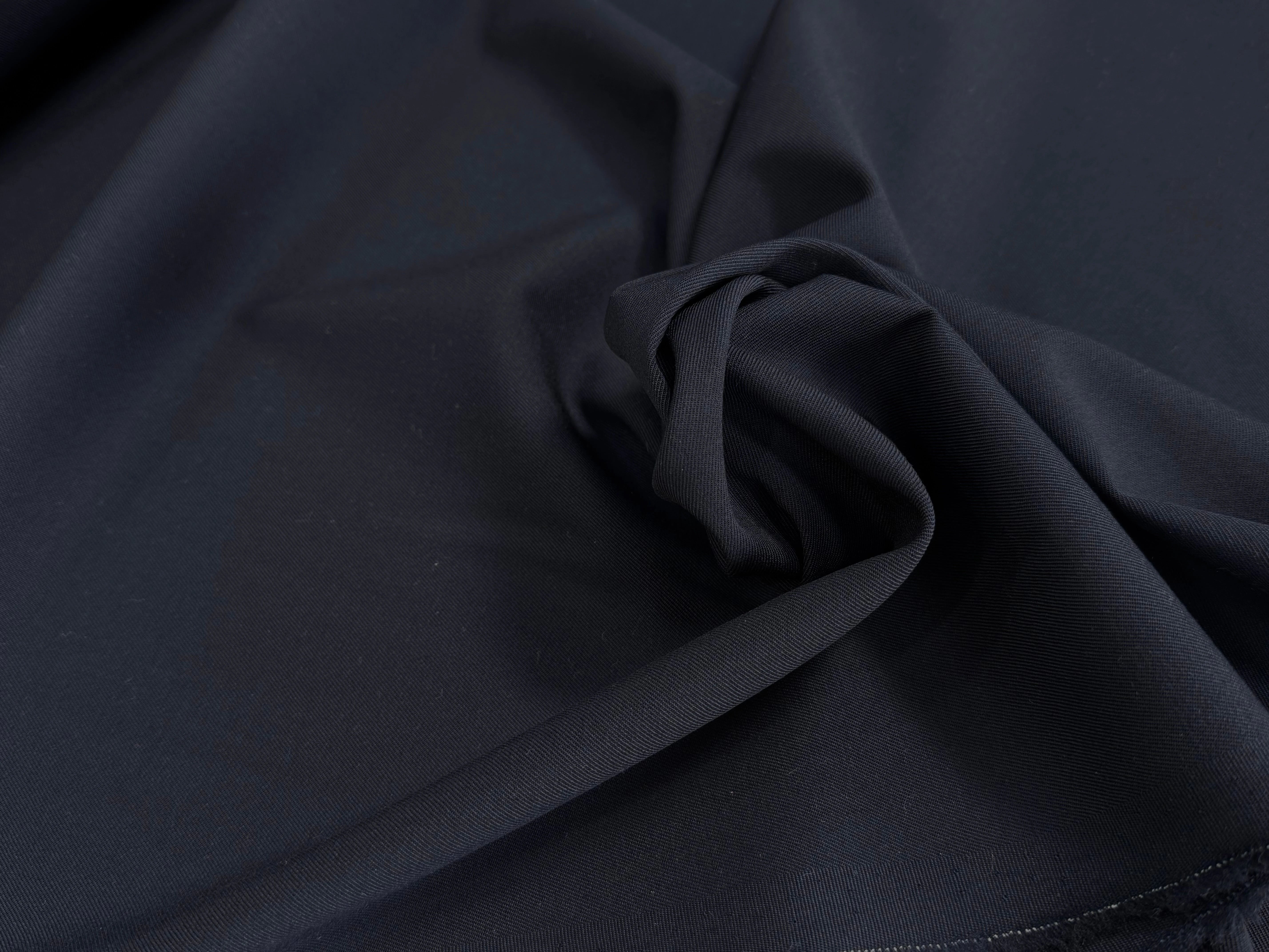DRAPERIE DE LAINE SERGÉE LOURDE ET STRETCH BLEU NUIT BELLE TENUE - My Little Coupon