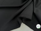 DRAPERIE DE LAINE SERGÉE LOURDE ET STRETCH NOIR BELLE TENUE - My Little Coupon