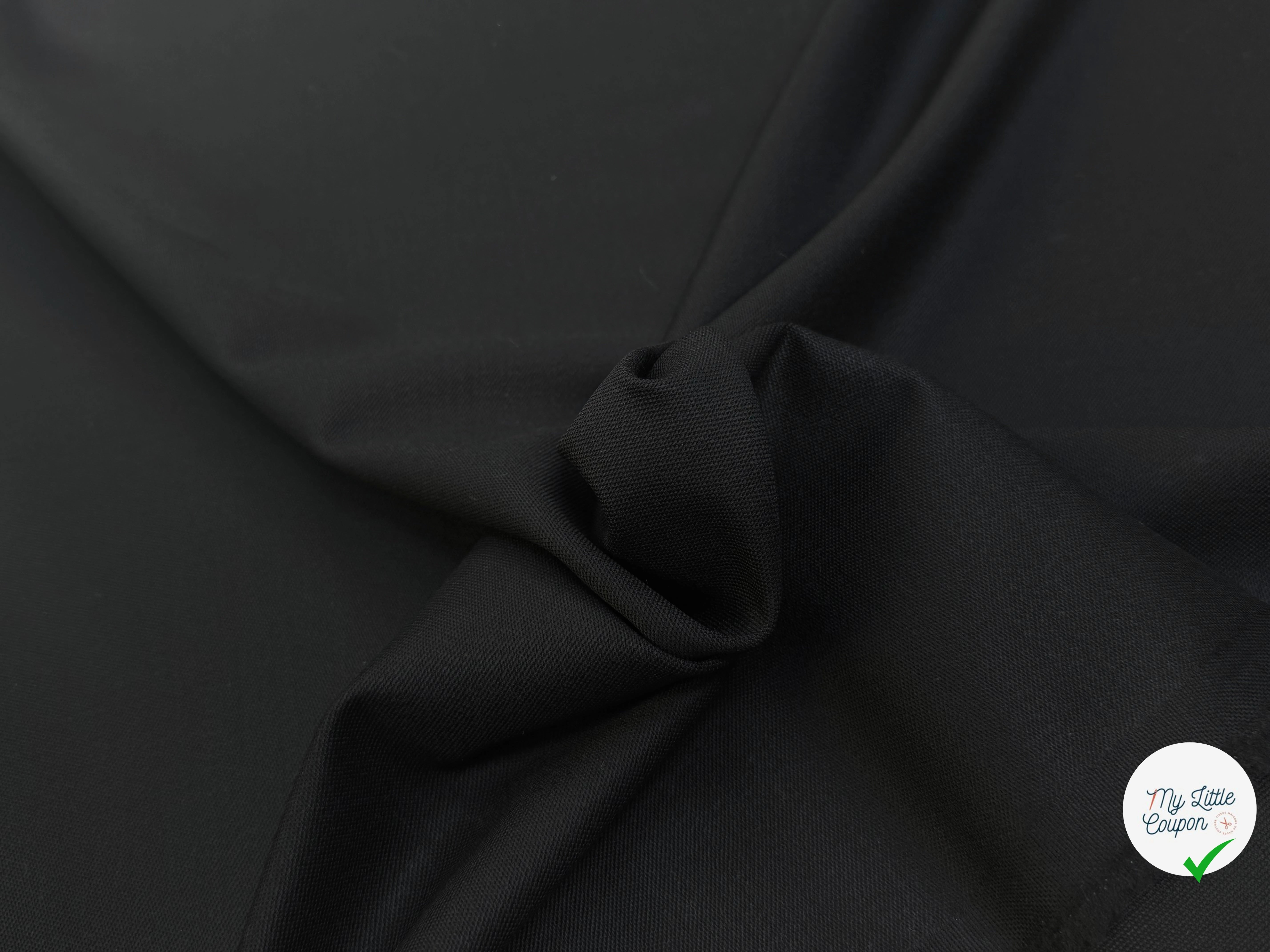 DRAPERIE DE LAINE STRETCH BEAU TOMBÉ NOIR - My Little Coupon