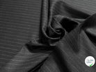 DRAPERIE DE LAINE STRETCH GRATTÉE ULTRA CHIC NOIR FINE RAYURES - My Little Coupon