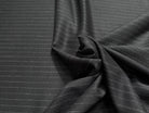 DRAPERIE DE LAINE STRETCH GRATTÉE ULTRA CHIC NOIR FINE RAYURES - My Little Coupon