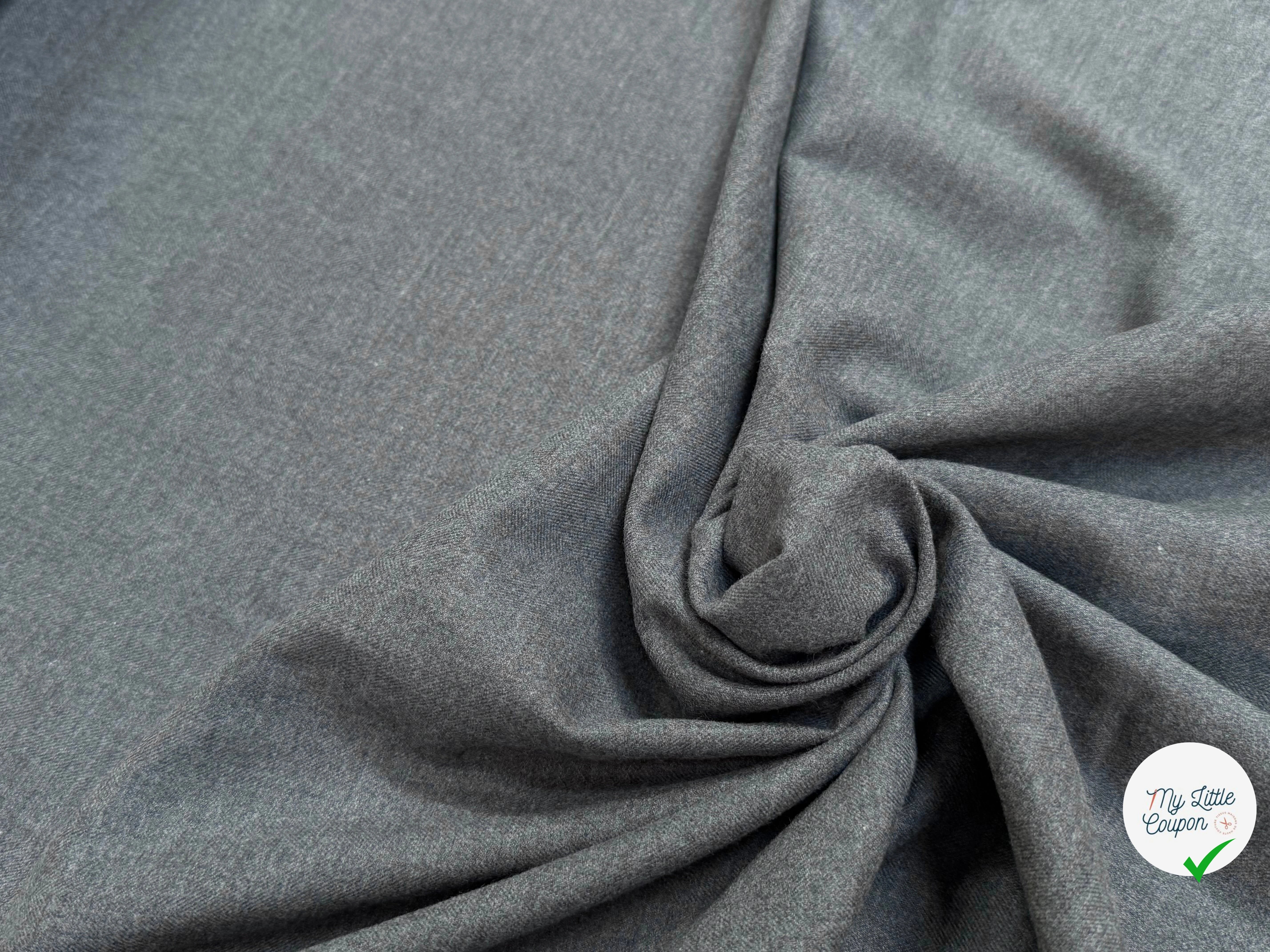 DRAPERIE DE LAINE STRETCH GRIS TOMBÉ CHIC - My Little Coupon