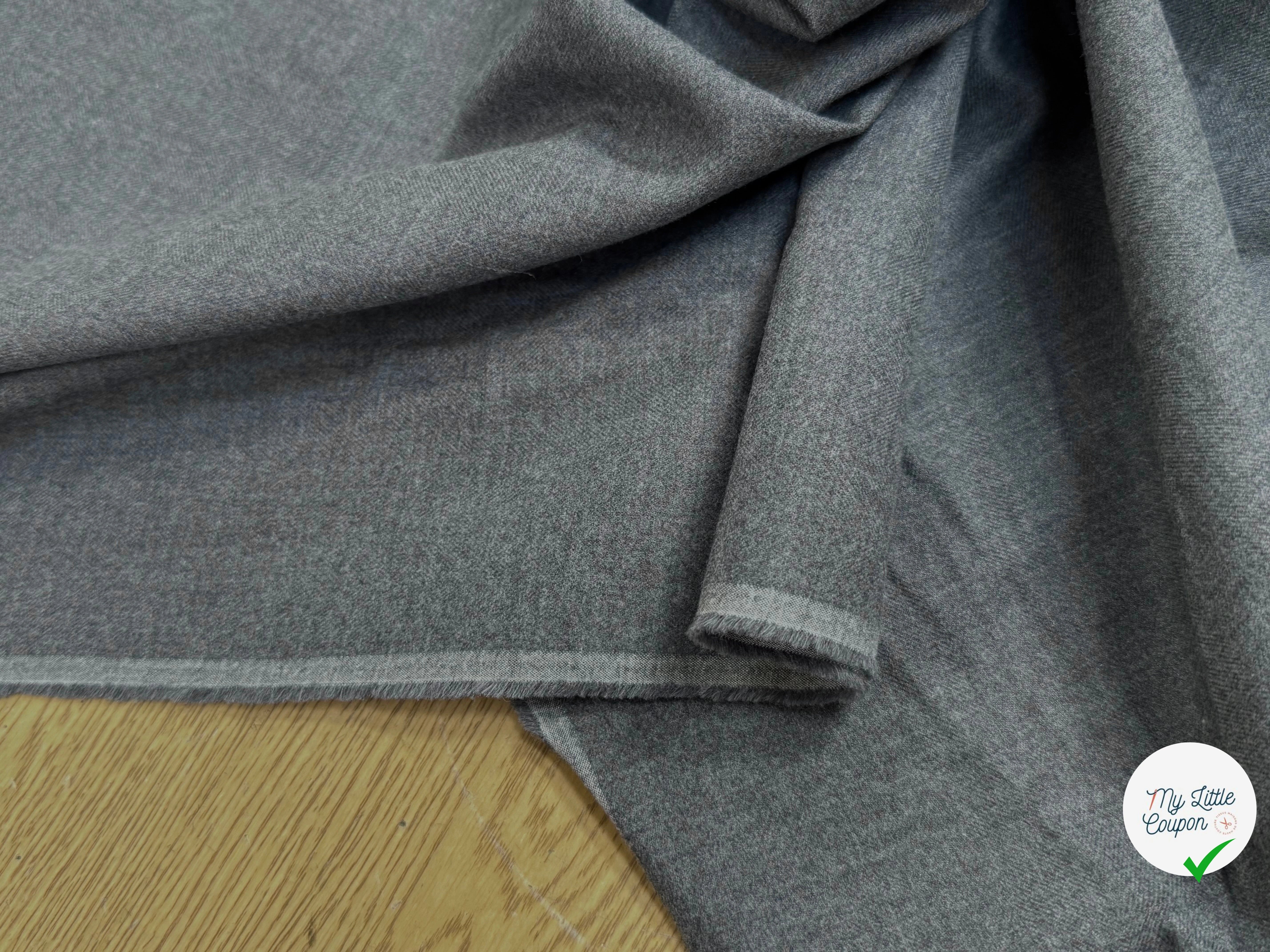 DRAPERIE DE LAINE STRETCH GRIS TOMBÉ CHIC - My Little Coupon