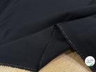 DRAPERIE DE LAINE STRETCH LÉGÈREMENT STRIÉE NOIR TRÈS BELLE TENUE - My Little Coupon