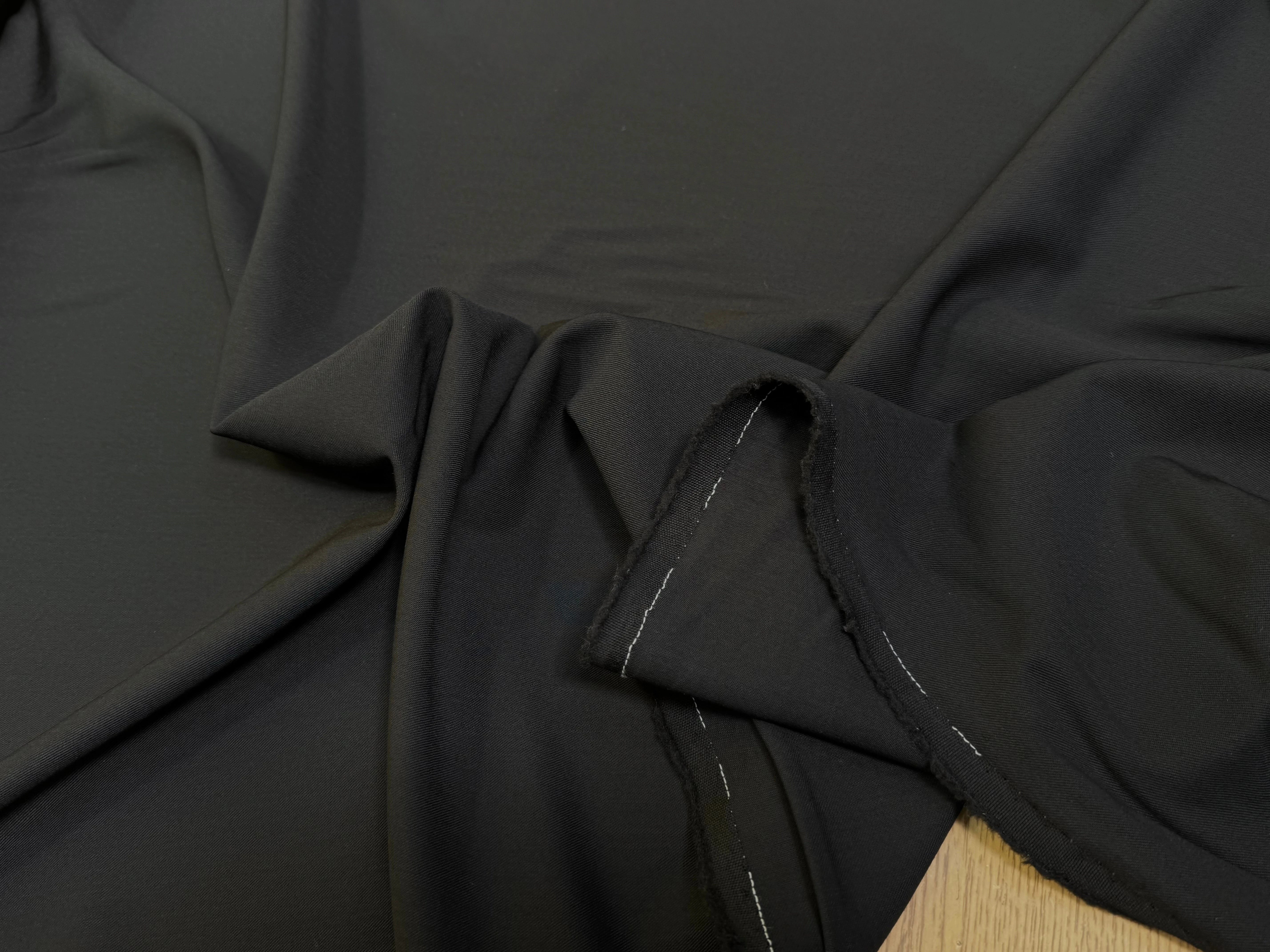 DRAPERIE DE LAINE STRETCH SUBLIME NOIR 96% LAINE - My Little Coupon