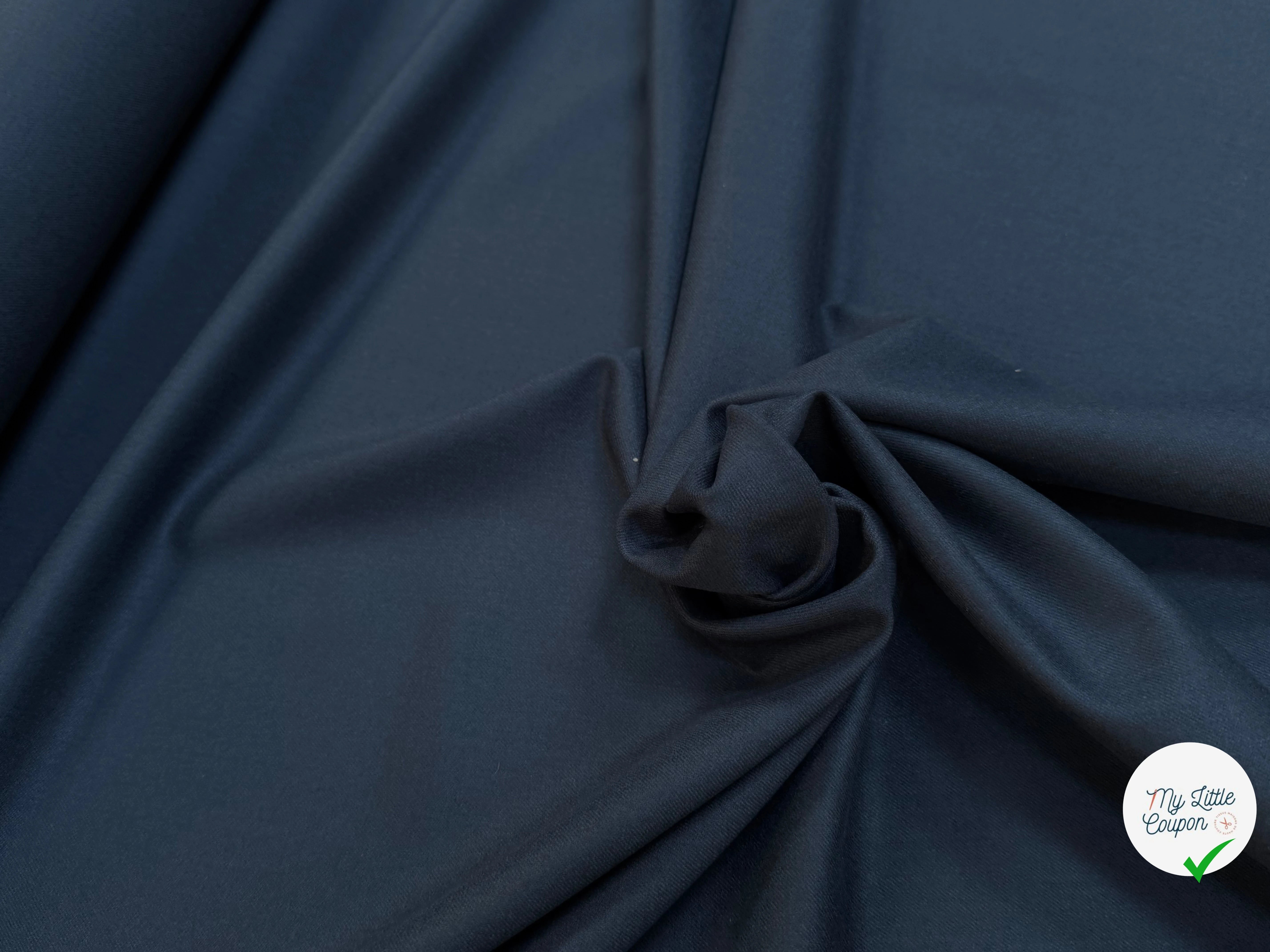 DRAPERIE DE LAINE STRETCH TOUCHER RAFFINÉ BLEU GRIS - My Little Coupon