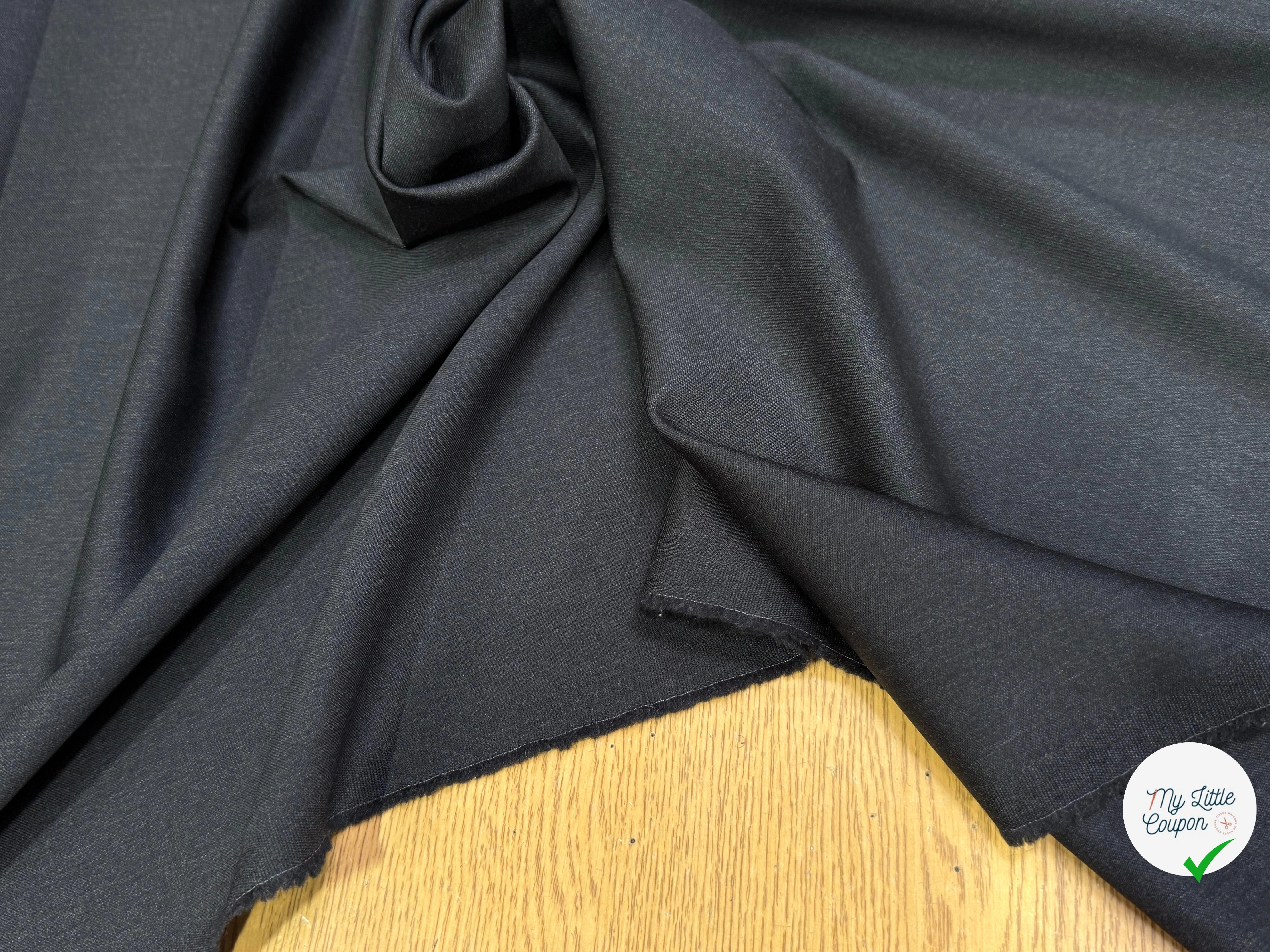 DRAPERIE DE LAINE SUPER 100'S GRIS ANTHRACITE TRÈS ÉLÉGANT - My Little Coupon