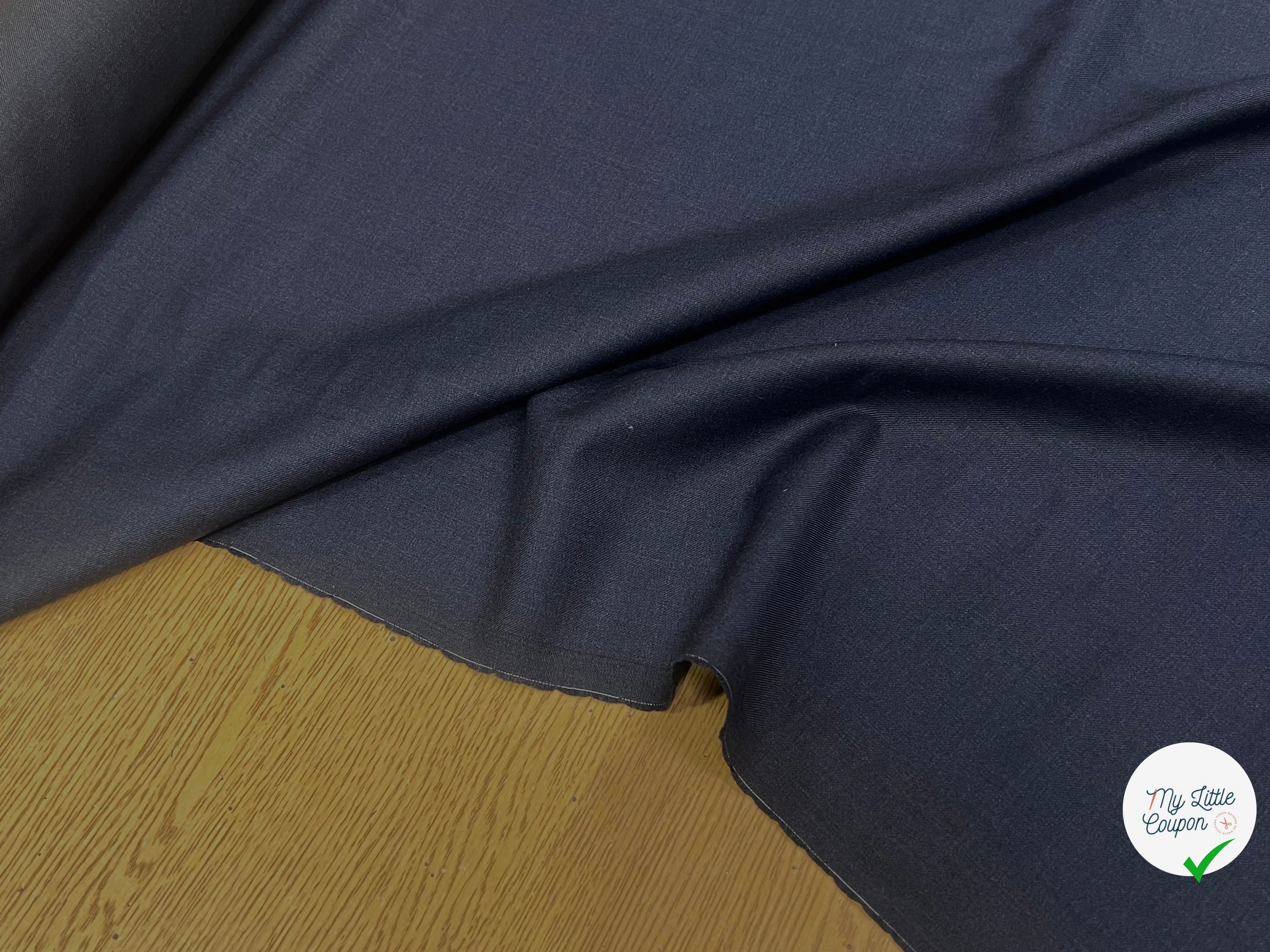 DRAPERIE DE LAINE TENUE ÉLÉGANTE BLEU GRIS TRÈS BEAU TOUCHER - My Little Coupon