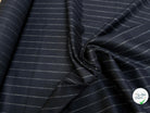 DRAPERIE DE LAINE TENUE IMPÉCABLE MARINE À RAYURES - My Little Coupon
