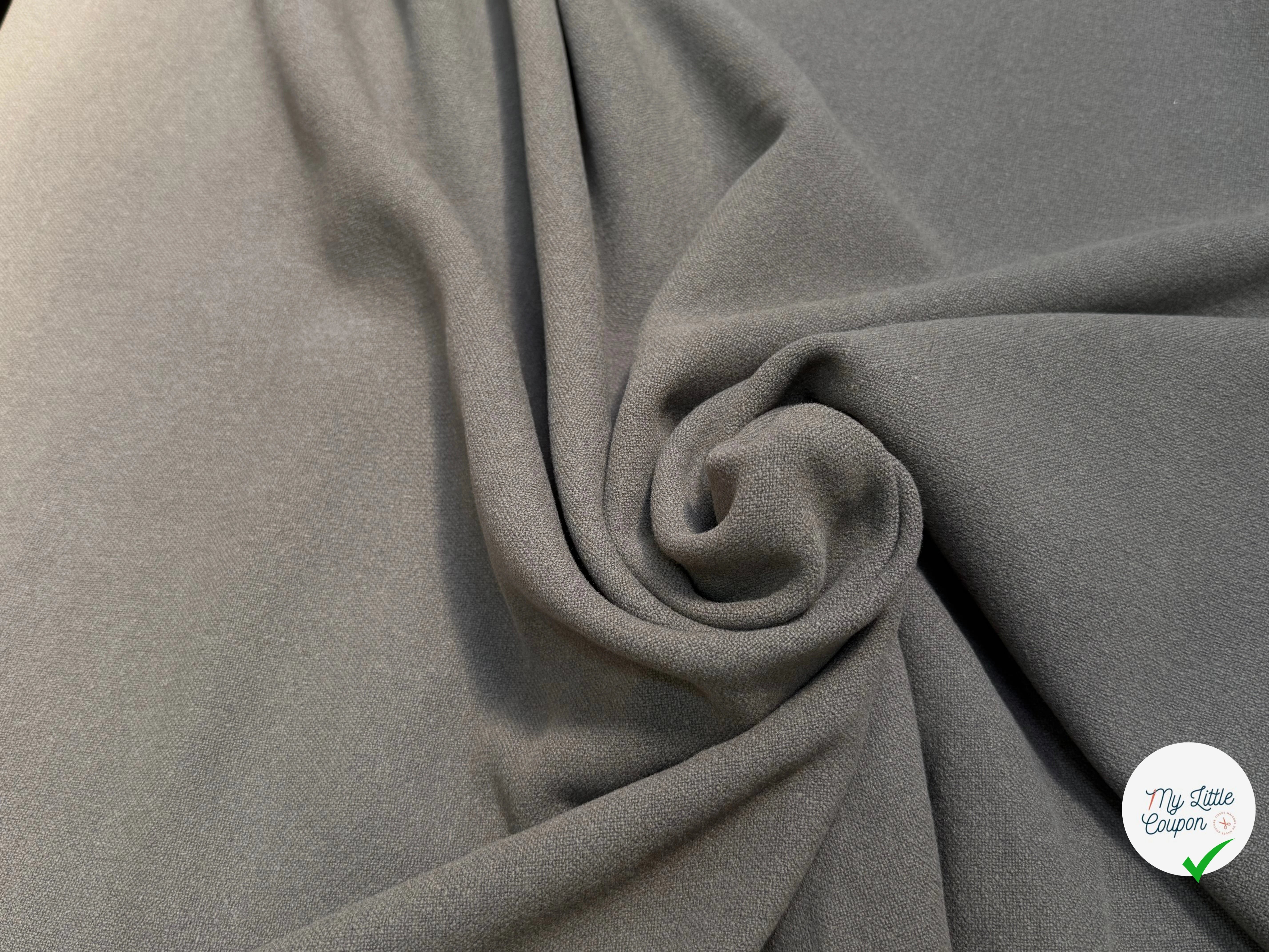 DRAPERIE DE LAINE TRÈS BELLE TENUE GRIS FONCÉ - My Little Coupon