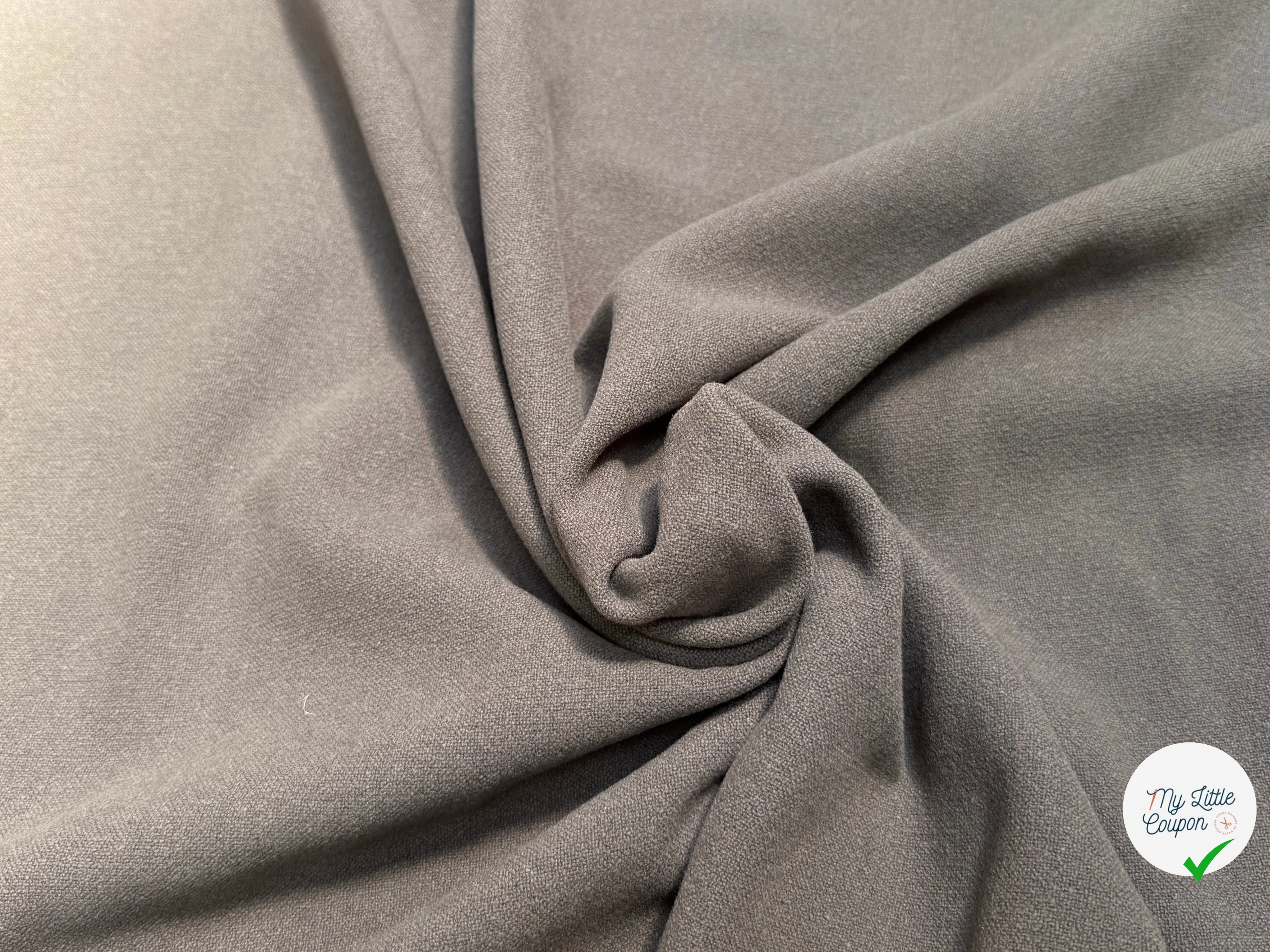 DRAPERIE DE LAINE TRÈS BELLE TENUE GRIS FONCÉ - My Little Coupon