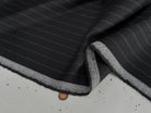 DRAPERIE DE LAINE TRÈS BELLE TENUE NOIR À RAYURES - My Little Coupon