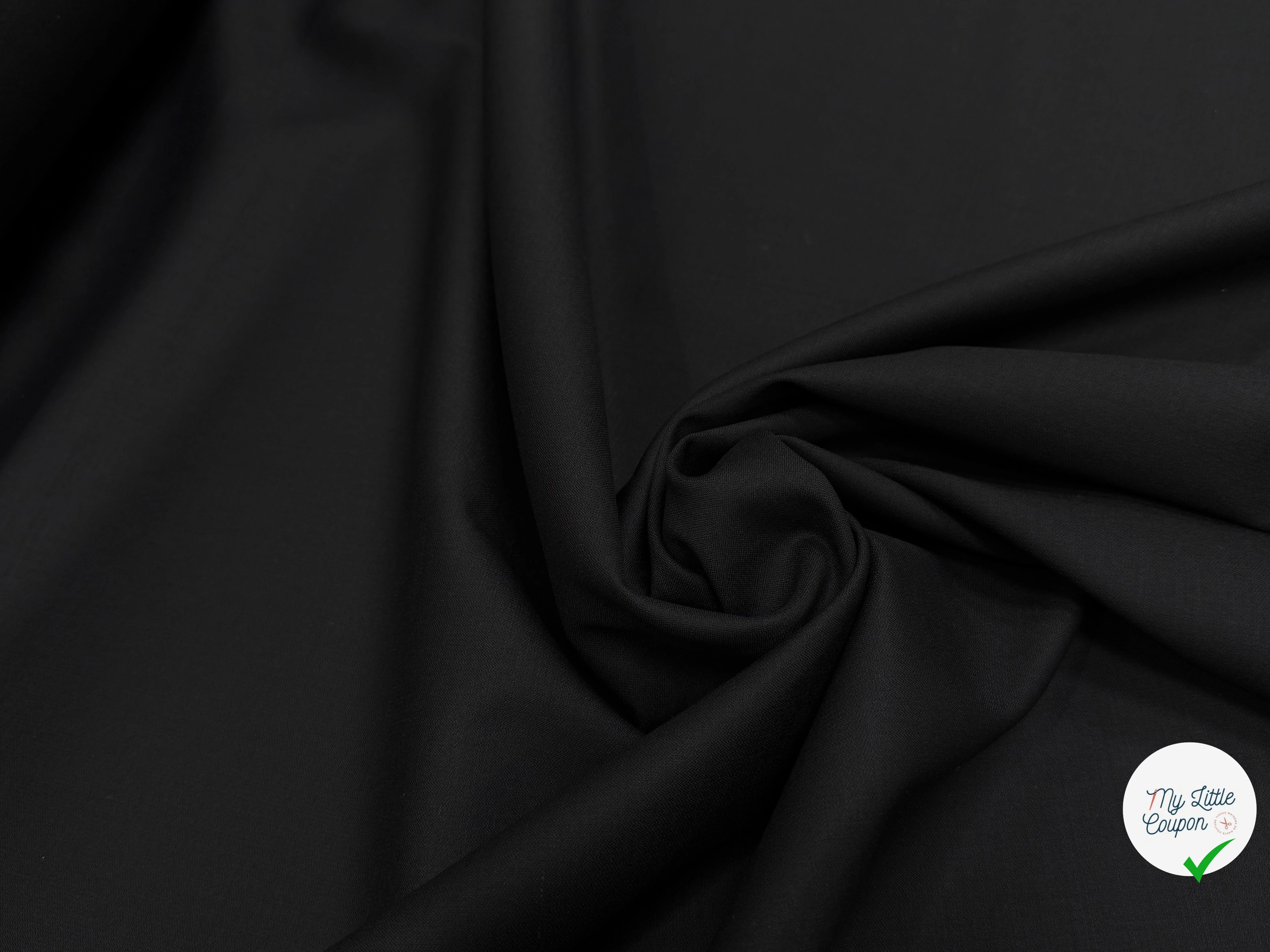 DRAPERIE DE LAINE TRÈS BELLE TENUE NOIR ULTRA BELLE - My Little Coupon