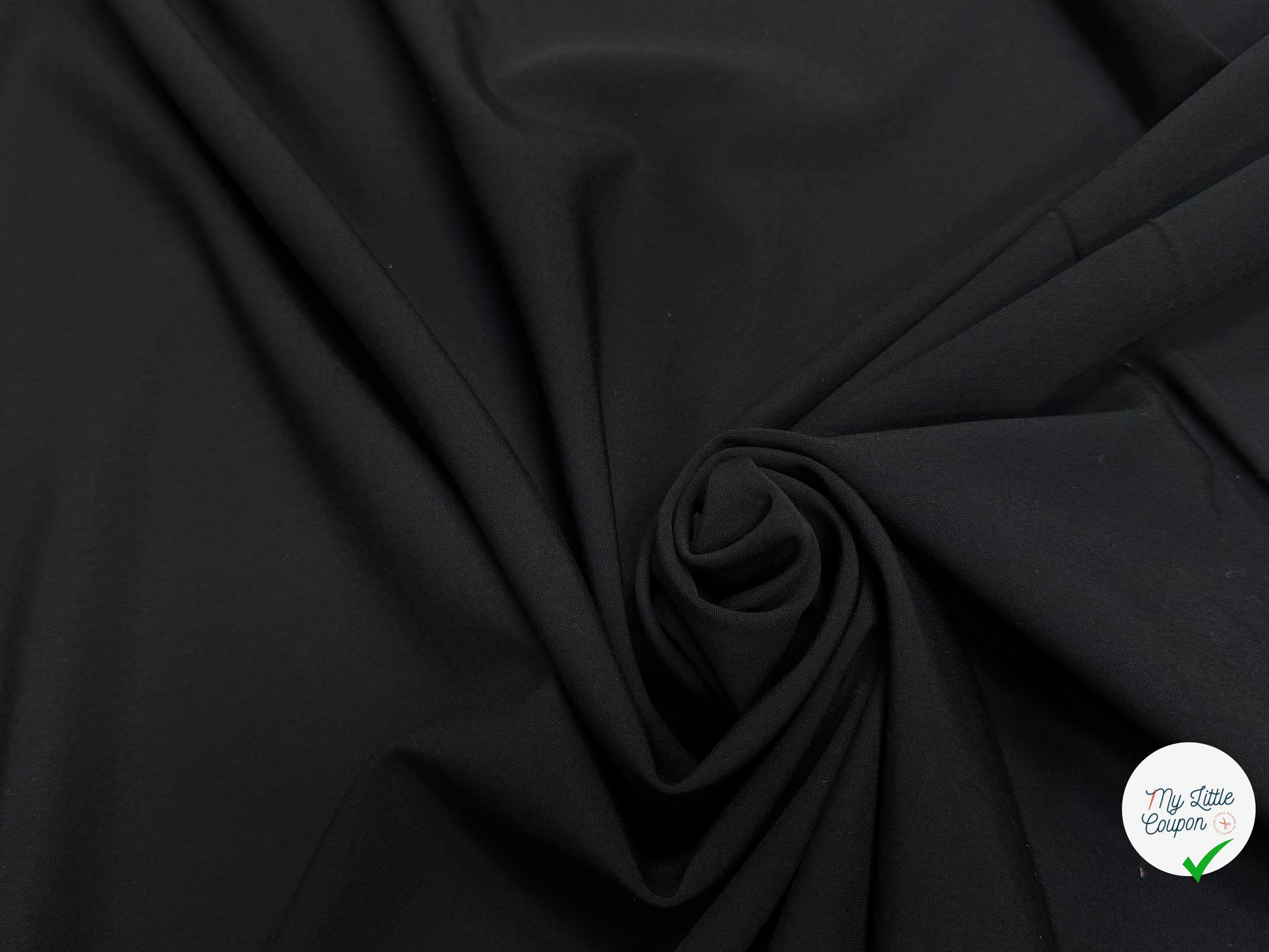 DRAPERIE DE LAINE ULTRA STRETCH HAUT DE GAMME NOIR - My Little Coupon