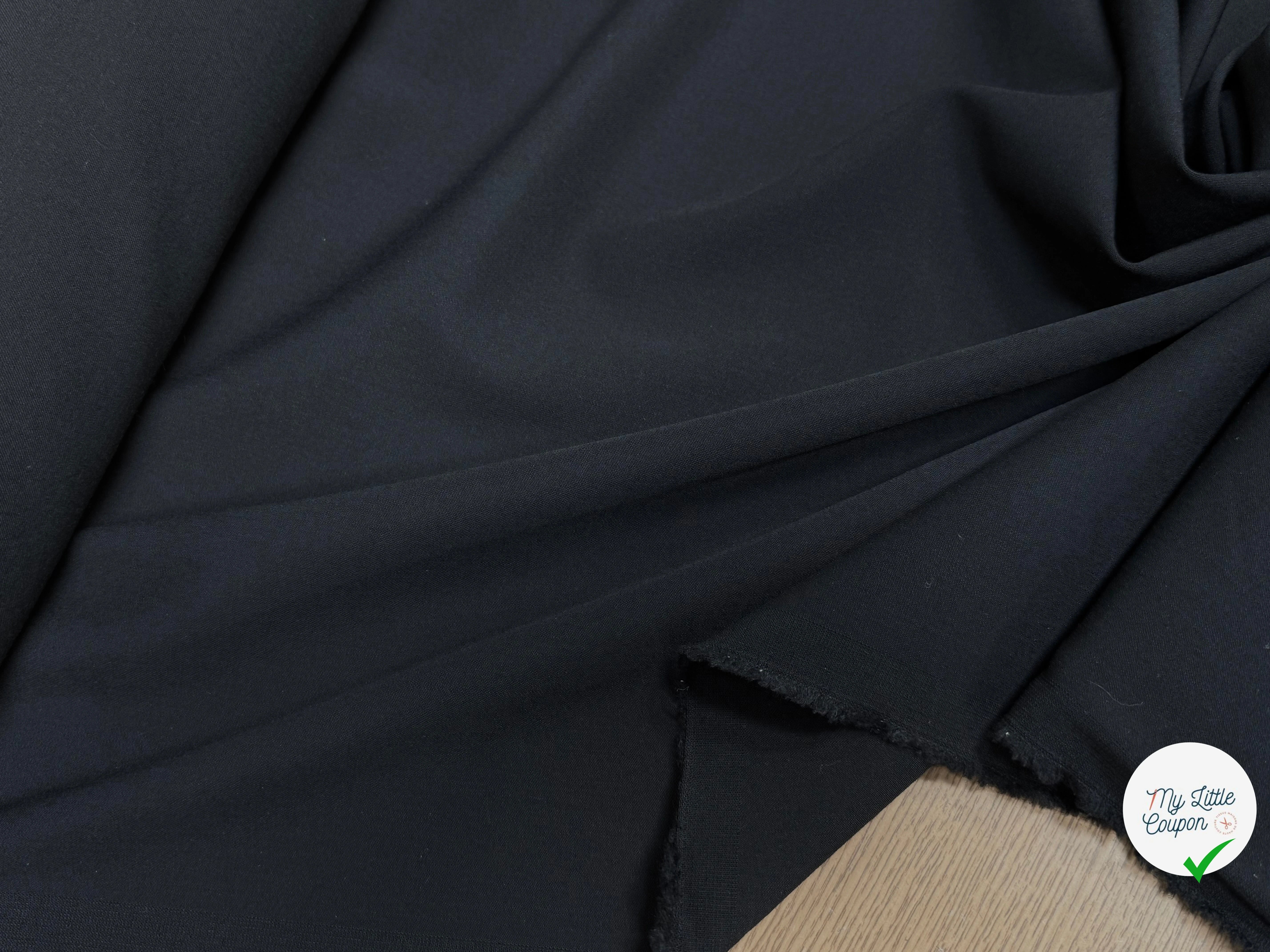 DRAPERIE DE LAINE ULTRA STRETCH HAUT DE GAMME NOIR - My Little Coupon