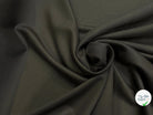 DRAPERIE DÉLICATE LÉGÈREMENT SATINÉE KAKI FONCÉ AU TOMBÉ FLUIDE 100% LAINE VIERGE - My Little Coupon
