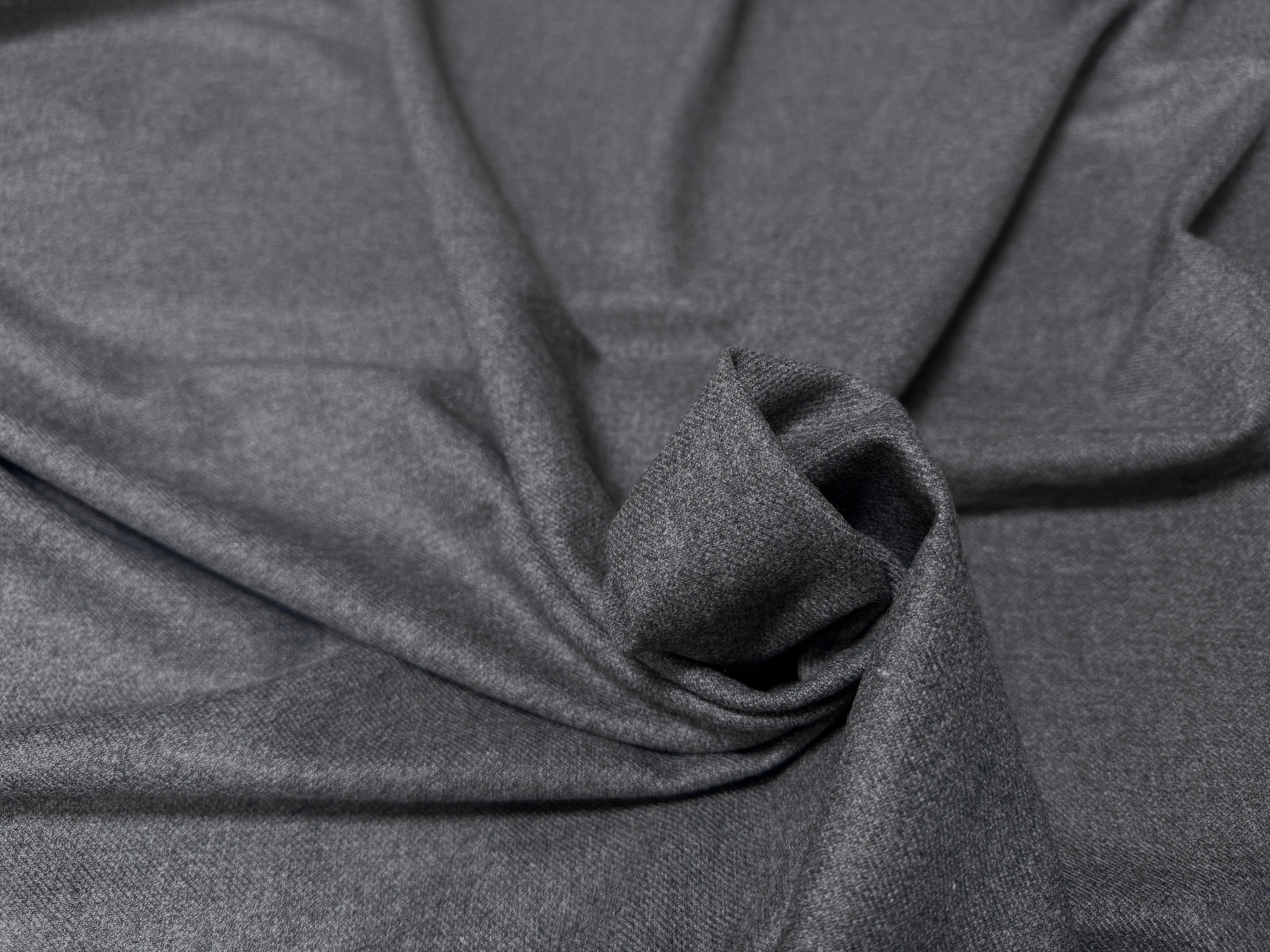 DRAPERIE FLANELLE SERGÉ ULTRA CHIC GRISE MANTECO - My Little Coupon