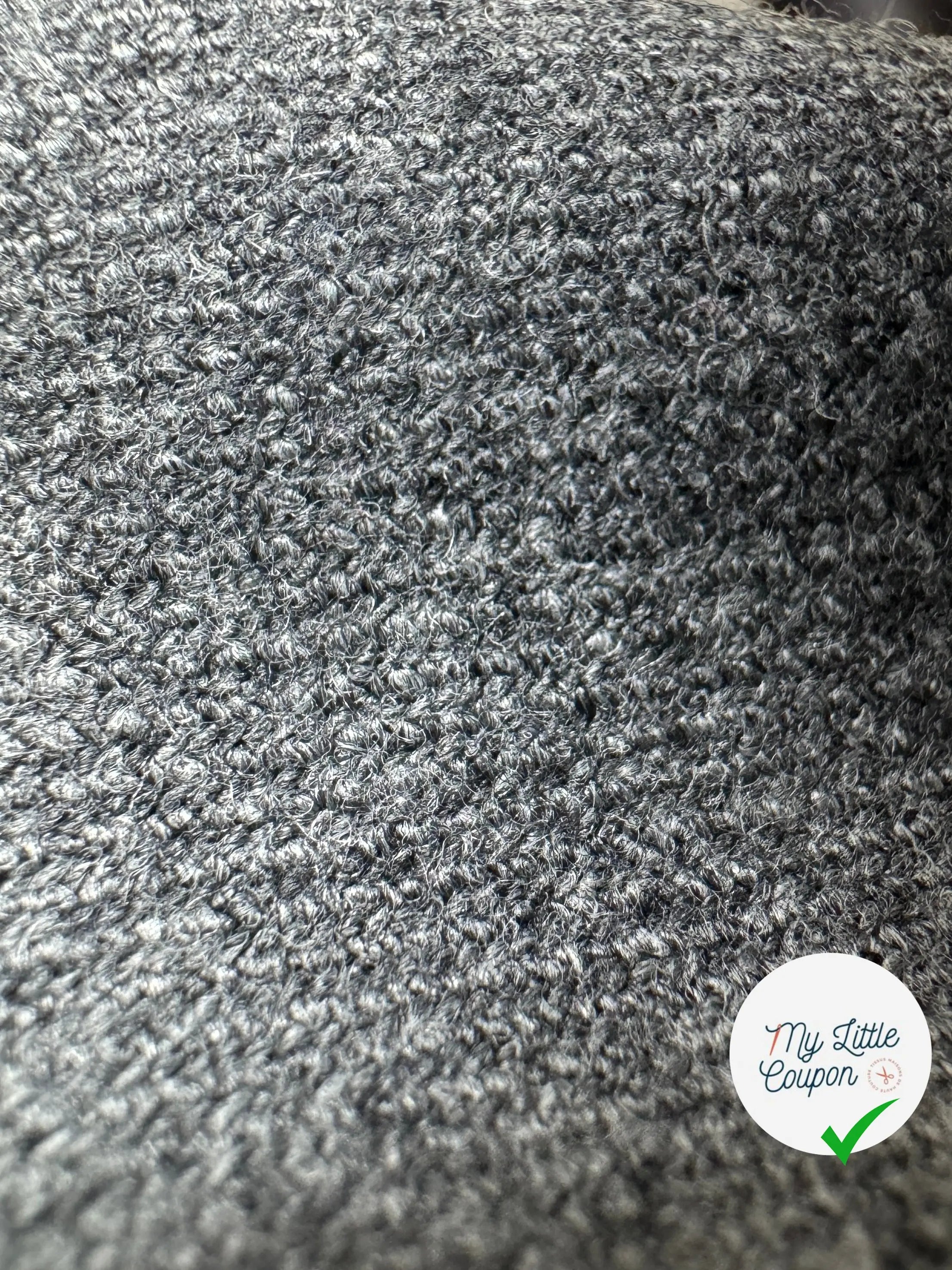 DRAPERIE FLANELLE SERGÉ ULTRA CHIC GRISE MANTECO - My Little Coupon
