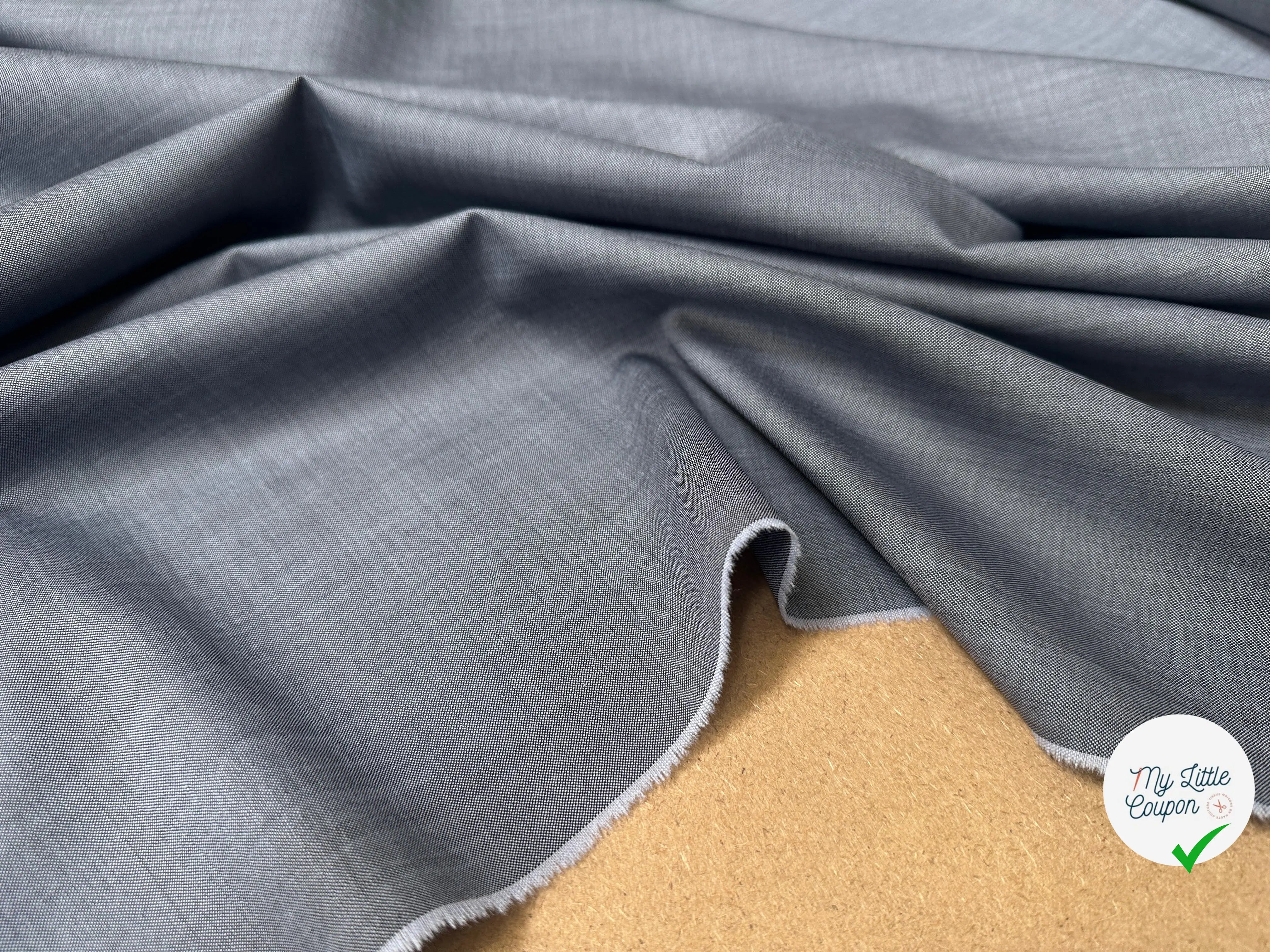DRAPERIE LAINE BLEU GRIS CHICISSIMO - My Little Coupon