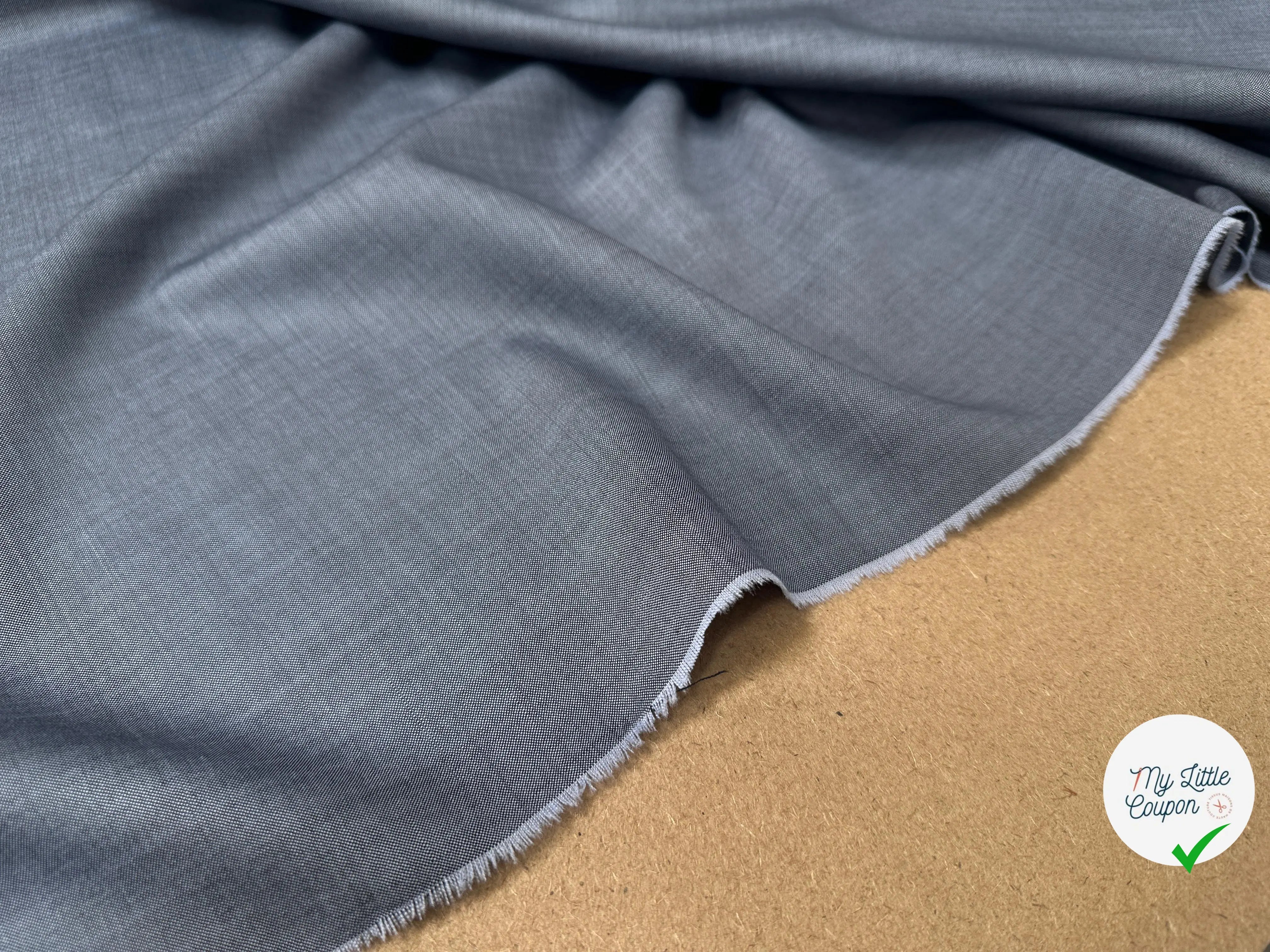 DRAPERIE LAINE BLEU GRIS CHICISSIMO - My Little Coupon