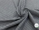 DRAPERIE LOURDE POLYVISCOSE RAYURES BLANCHES EFFET DUVTEUX - My Little Coupon