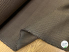 DRAPERIE POLYLAINE STRETCH PIED DE COQ MARRON NOIR - My Little Coupon