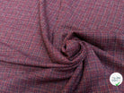 DRAPERIE POLYLAINE STRETCH TENUE ÉLÉGANTE ROUGE MULTICO - My Little Coupon