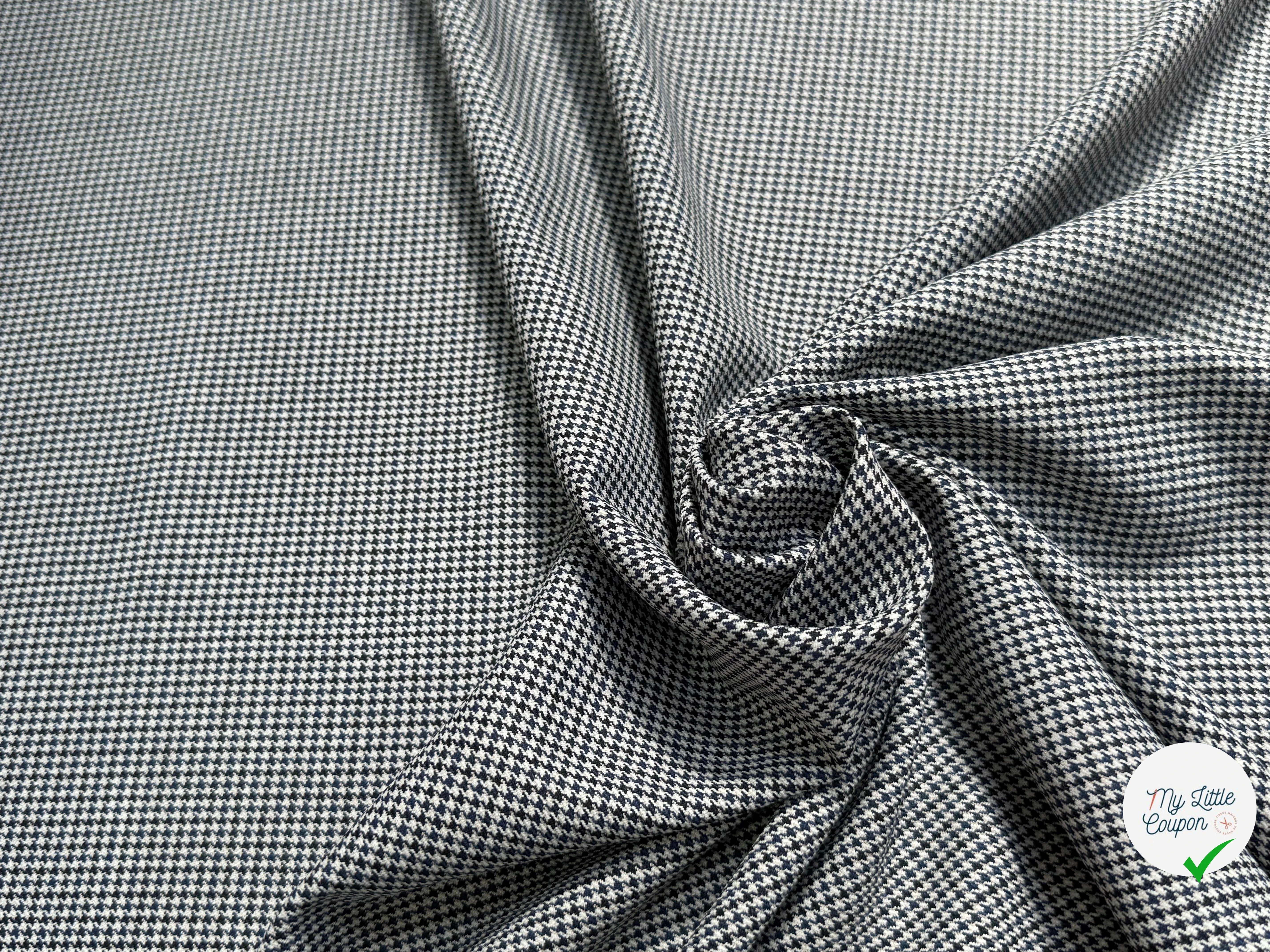 DRAPERIE POLYVISCOSE RAFFINÉE TRÈS BELLE TENUE MINI PIED DE COQ - My Little Coupon