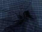 DRAPERIE SERGÉ CARREAUX NAVY - My Little Coupon