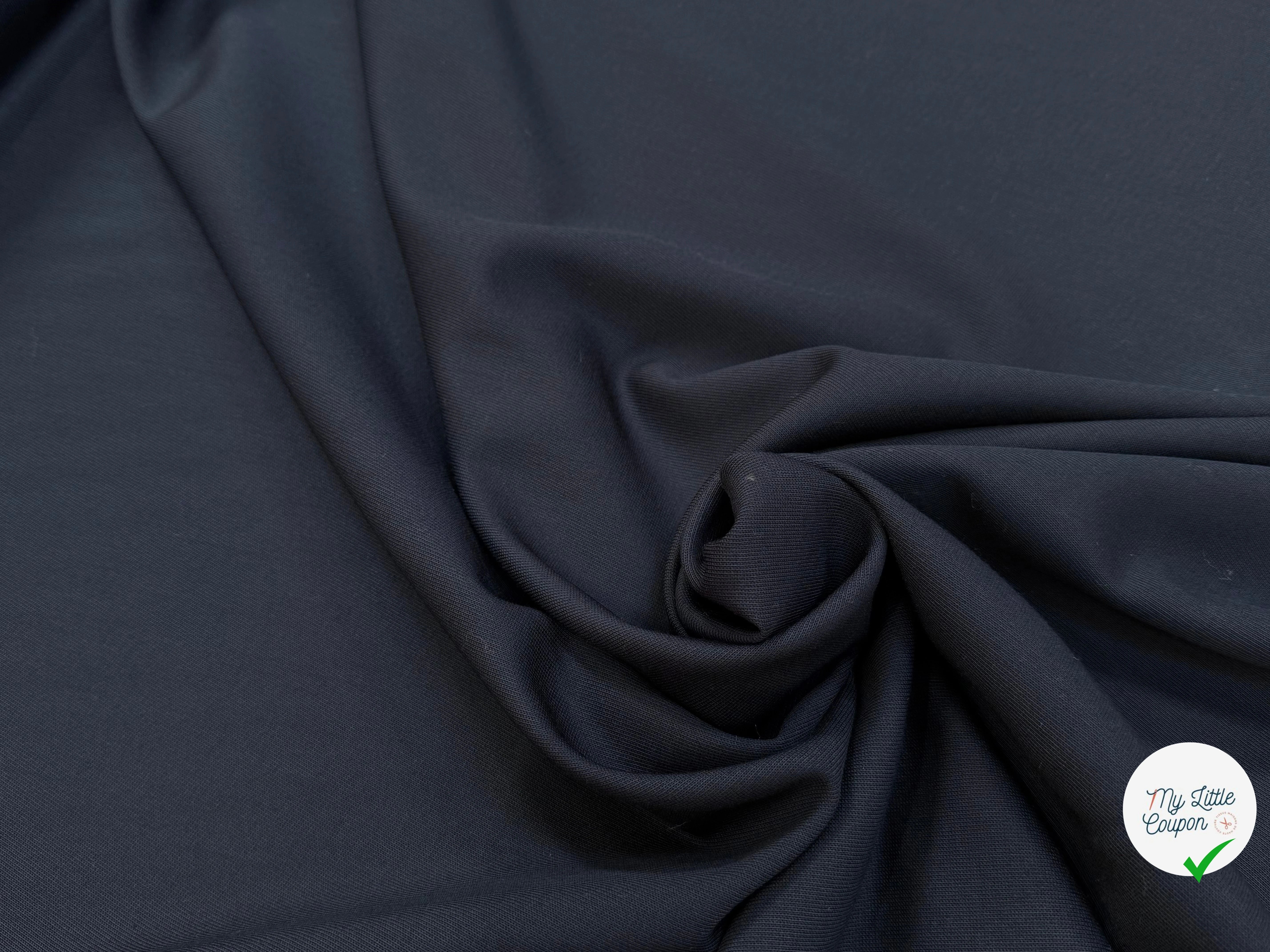 DRAPERIE SERGÉE DE LAINE TOMBÉ HARMONIEUX MARINE - My Little Coupon