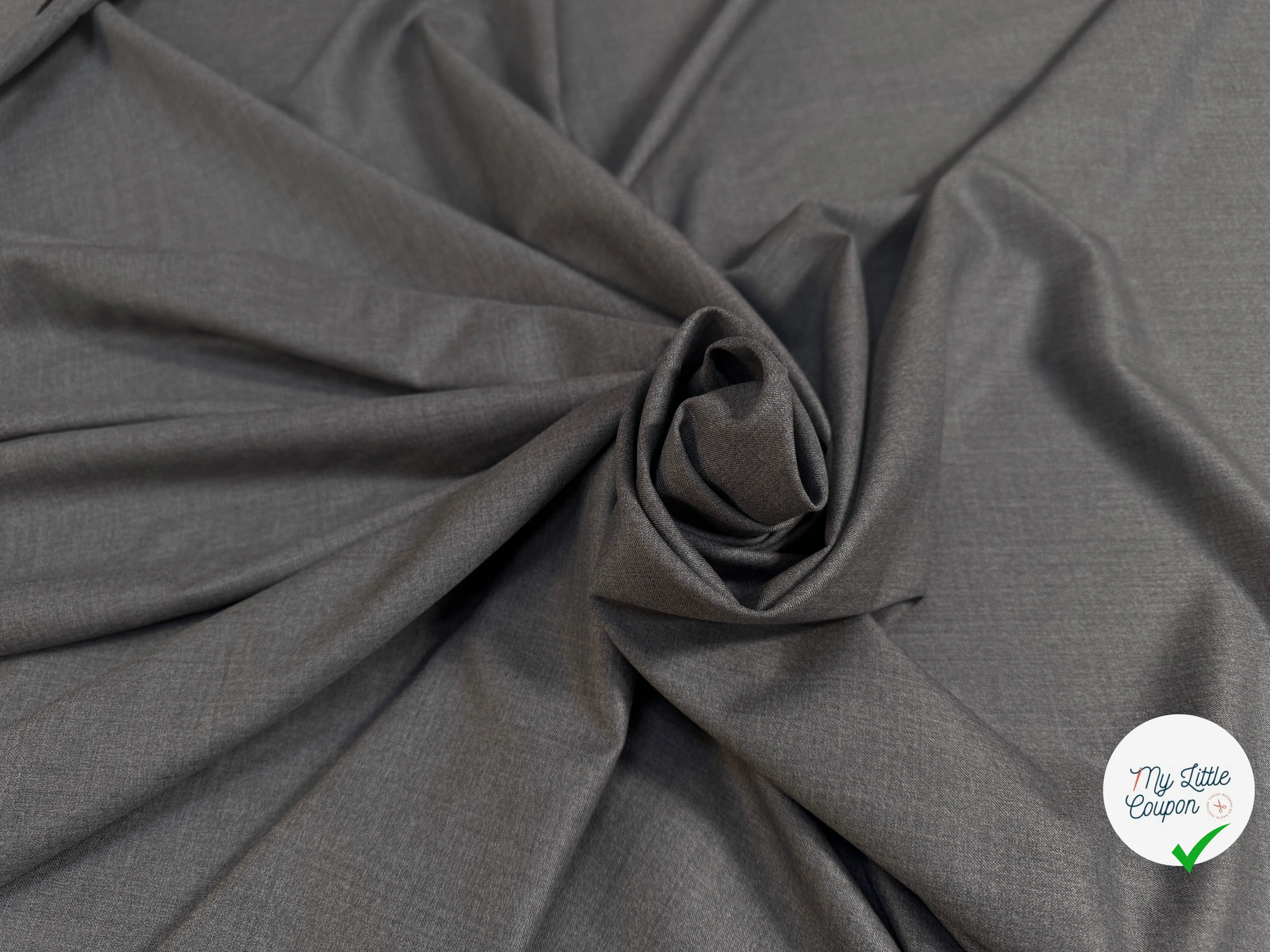 DRAPERIE SERGÉE GRISE CHIC ITALIE - My Little Coupon