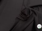 DRAPERIE SERGÉE MARRON LAINE VIERGE LÉGÈREMENT STRETCH - My Little Coupon