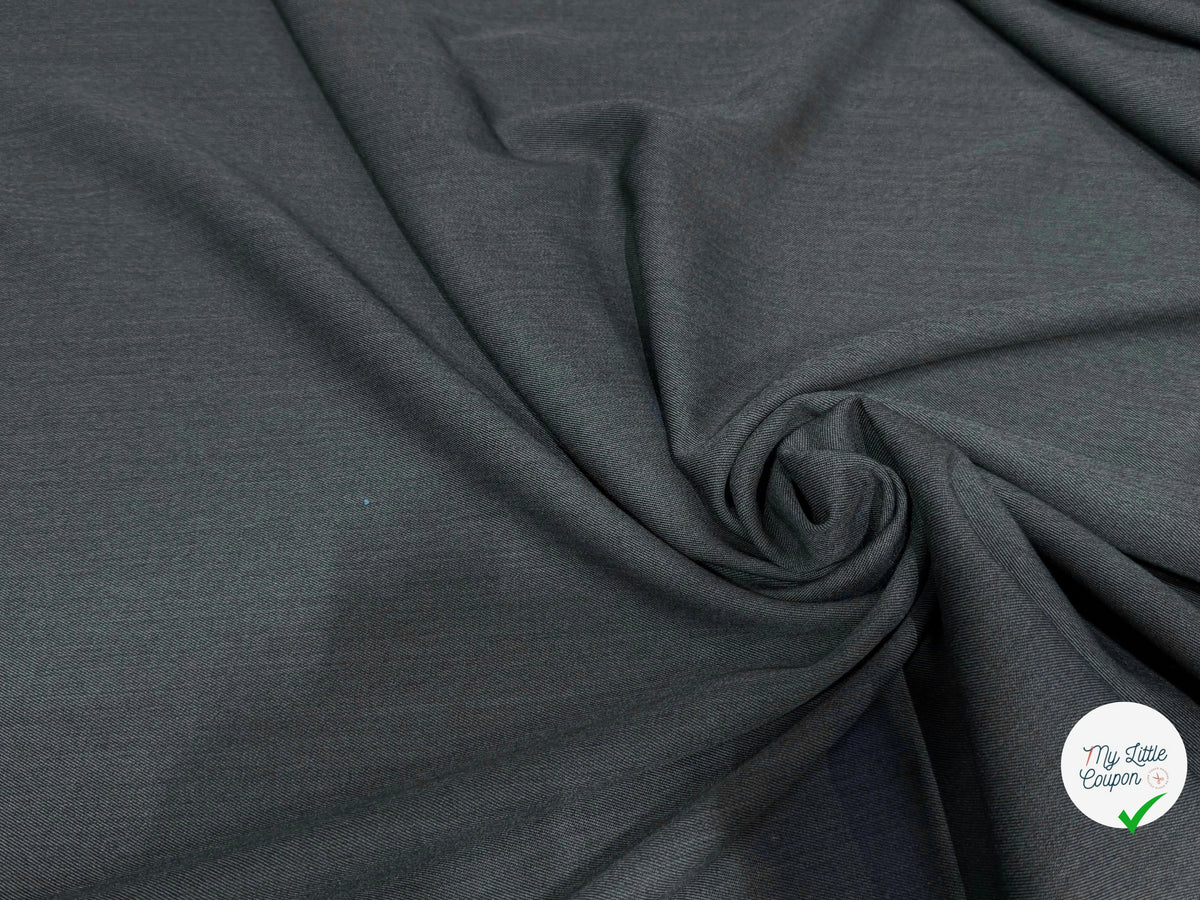 DRAPERIE SERGÉE POLYLAINE ÉLÉGANTE GRIS FON - My Little Coupon