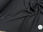DRAPERIE SERGÉE POLYLAINE NOIR TOMBÉ SOYEUX - My Little Coupon