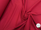 DRAPERIE SERGÉE POLYLAINE STRETCH CERISE NET - My Little Coupon
