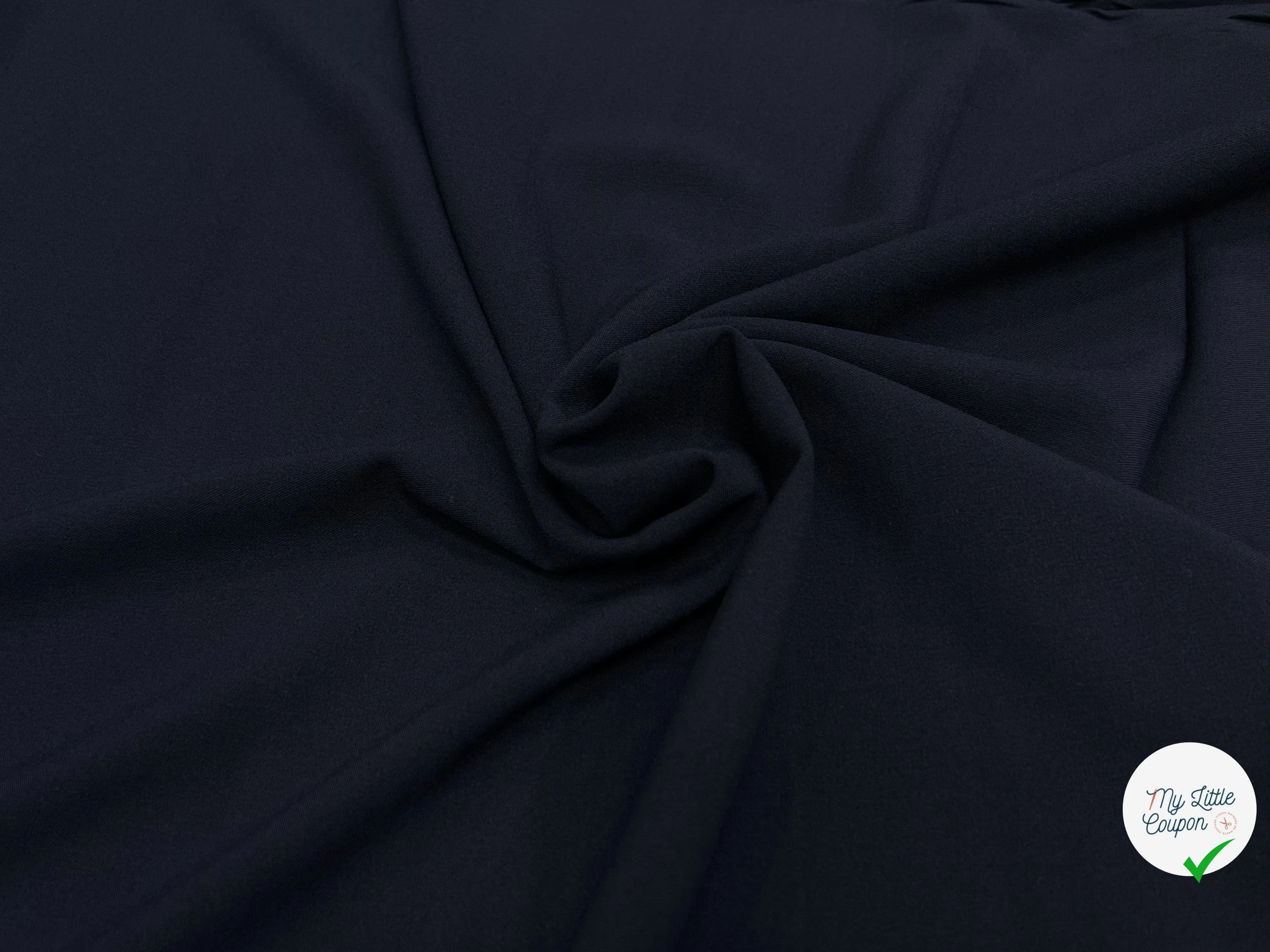 DRAPERIE SERGÉE UNIFORME POLYCOTON BLEU MARINE - My Little Coupon
