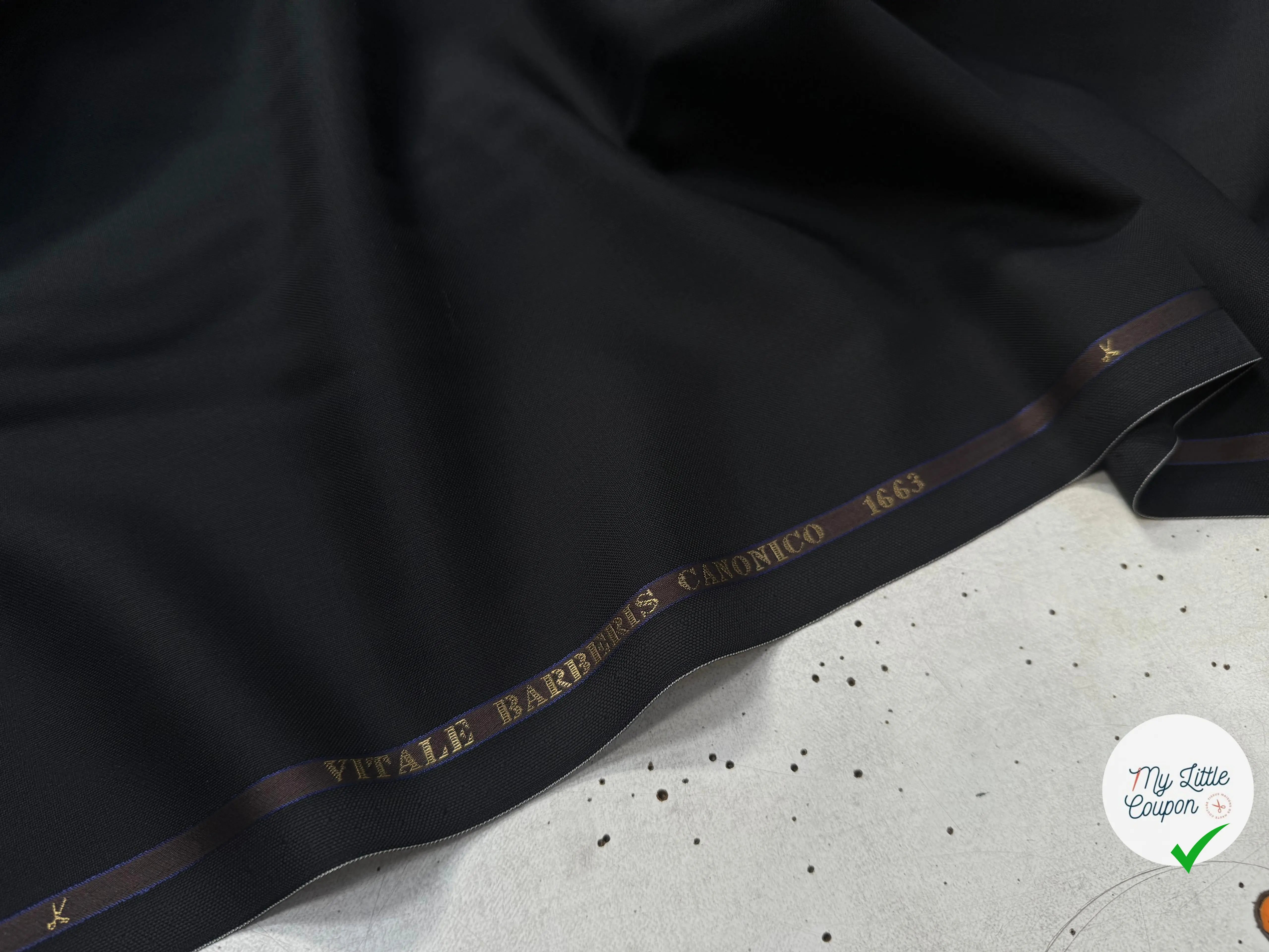 DRAPERIE SUPER 110 VITALE BARBERIS UNI NOIR - My Little Coupon