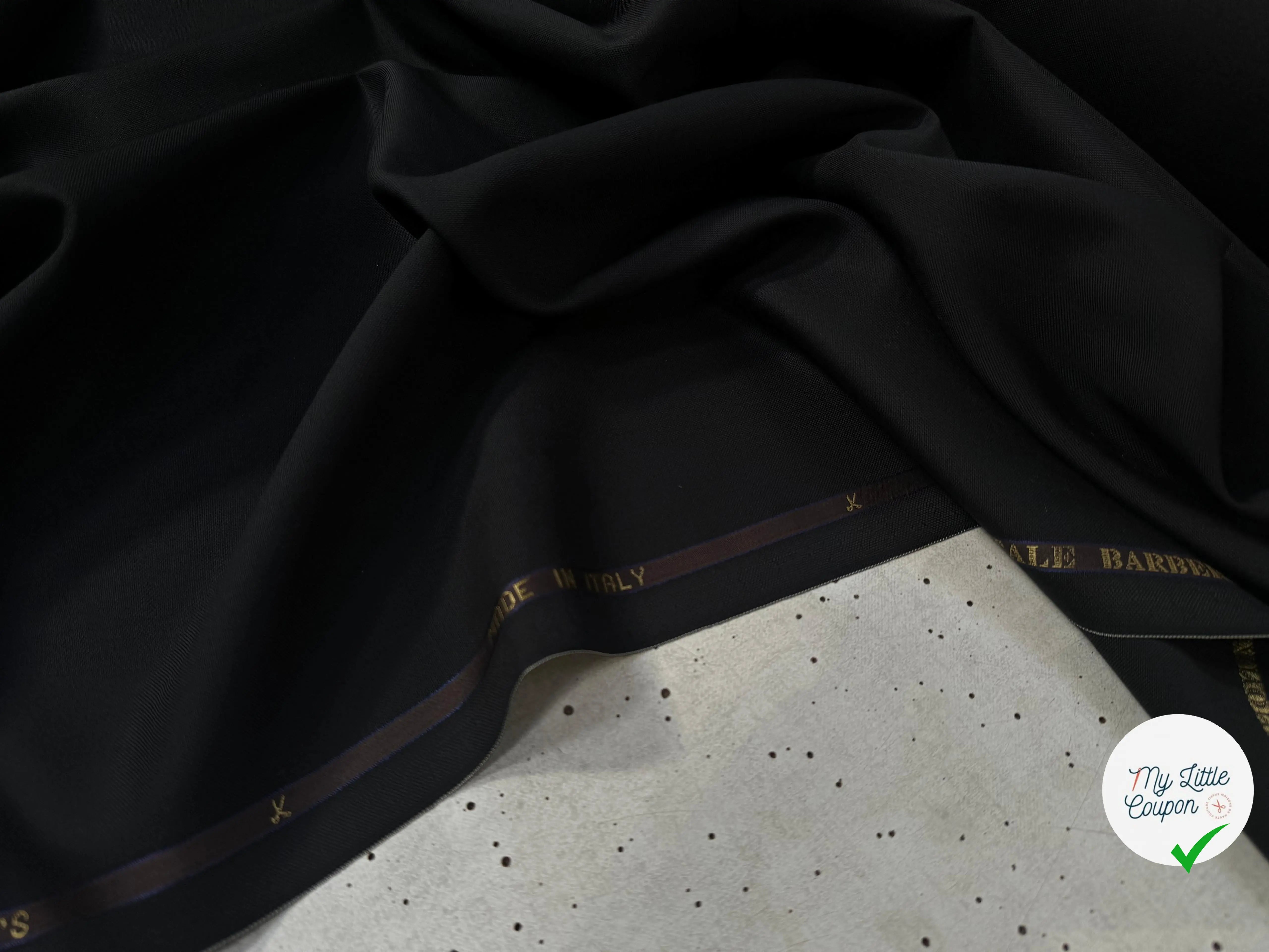 DRAPERIE SUPER 110 VITALE BARBERIS UNI NOIR - My Little Coupon