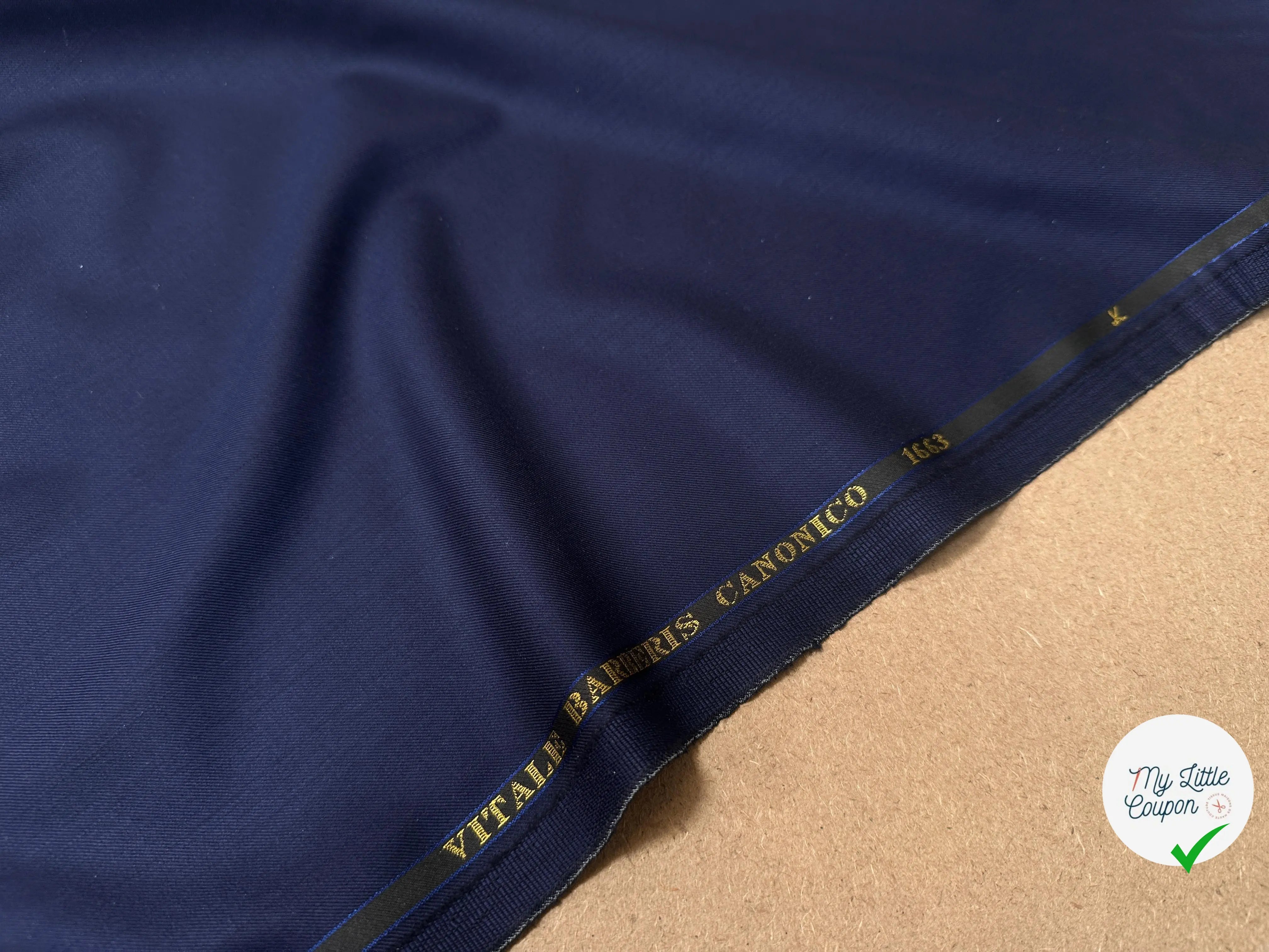 DRAPERIE SUPER 150'S VITALE BARBERIS CANONICO 1663 BLU - My Little Coupon