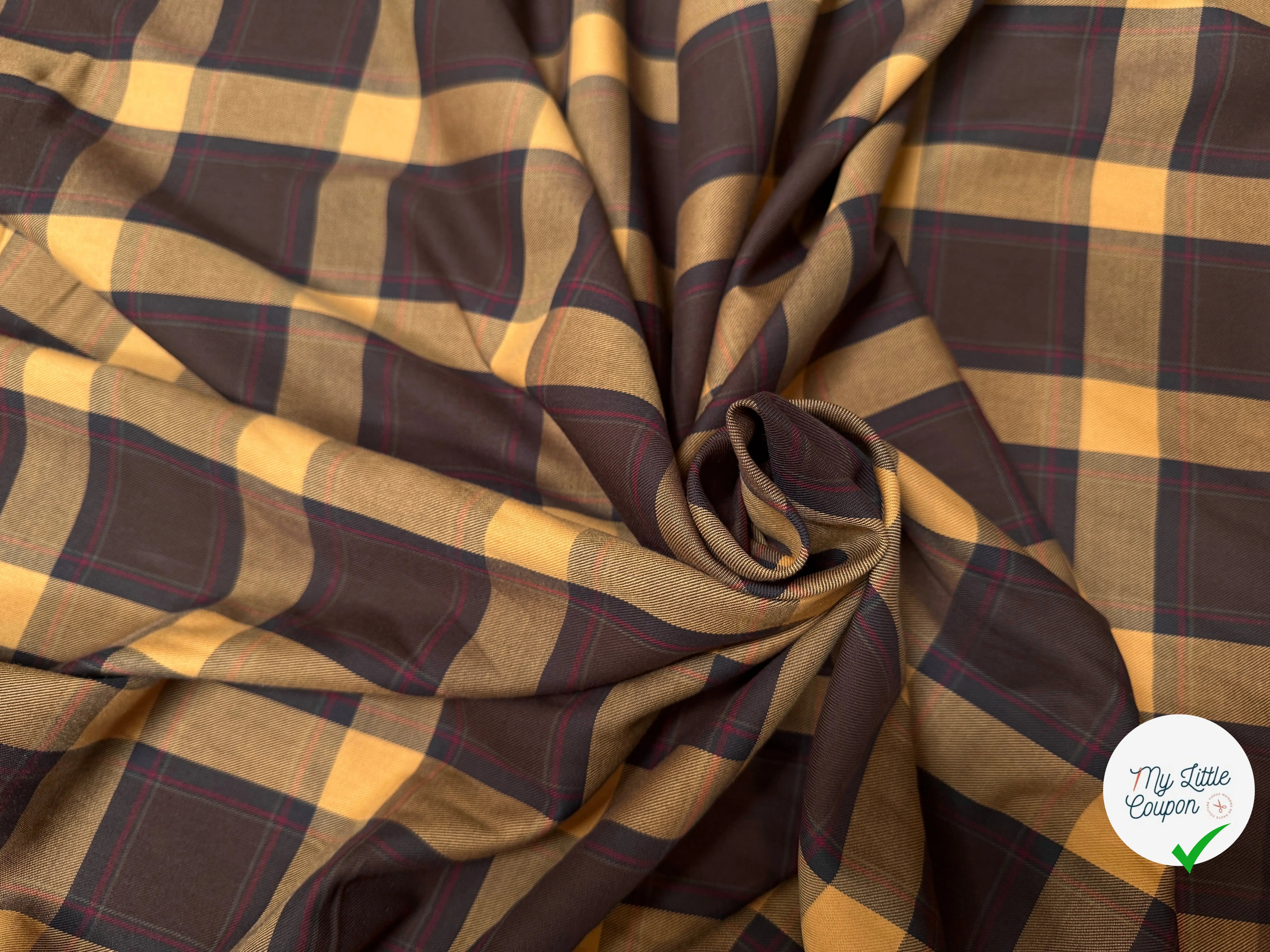 DRAPERIE SURCHEMISE SERGÉ TRAPPEUR 100% COTON - My Little Coupon