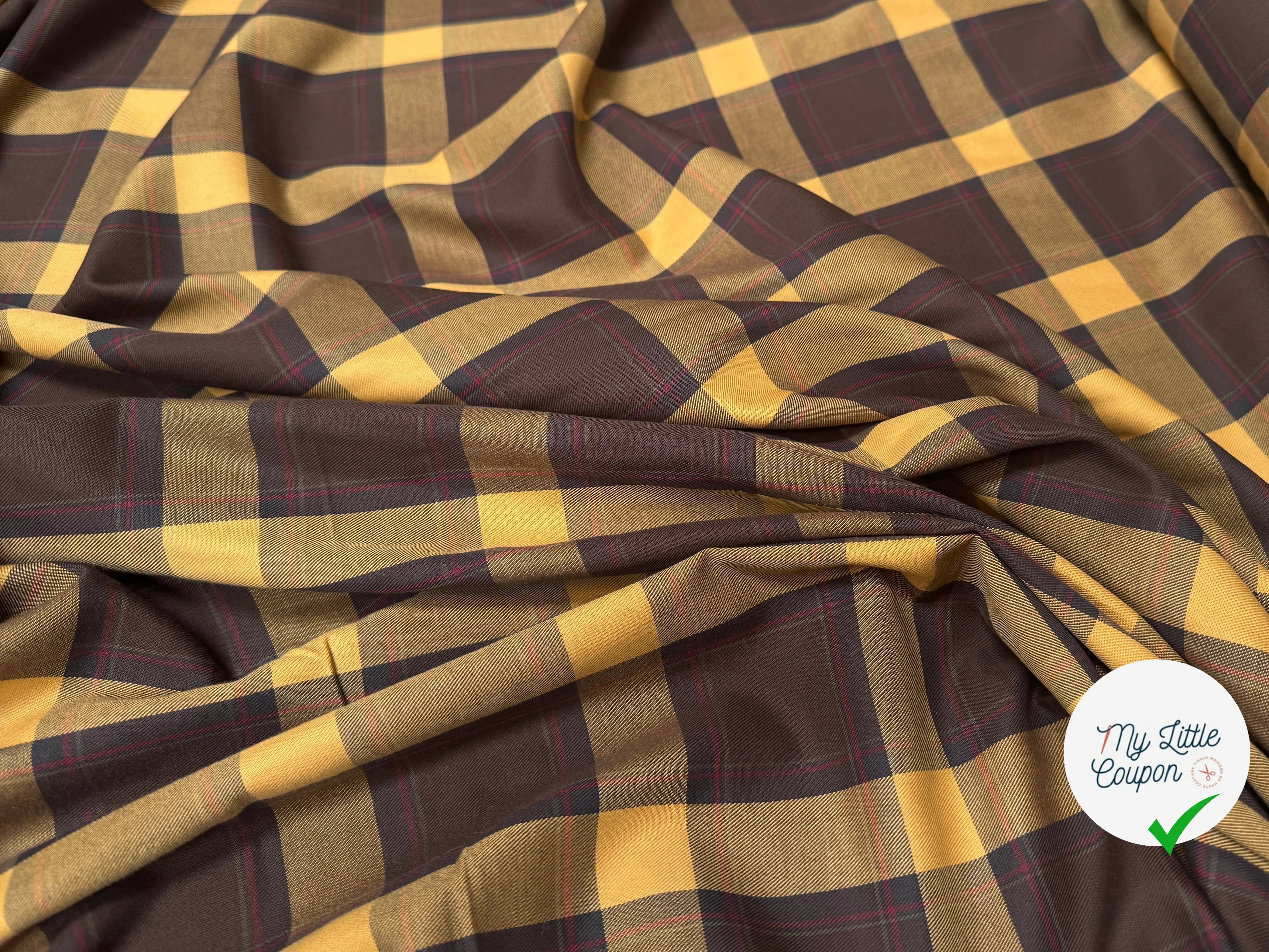 DRAPERIE SURCHEMISE SERGÉ TRAPPEUR 100% COTON - My Little Coupon