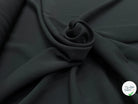 DRAPERIE TEXTURÉE VISCOSE ET LAINE GRIS FONCÉ TOMBÉ FLUIDE MADE IN ITALY - My Little Coupon