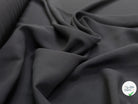 DRAPERIE TEXTURÉE VISCOSE ET LAINE GRIS FONCÉ TOMBÉ FLUIDE MADE IN ITALY - My Little Coupon