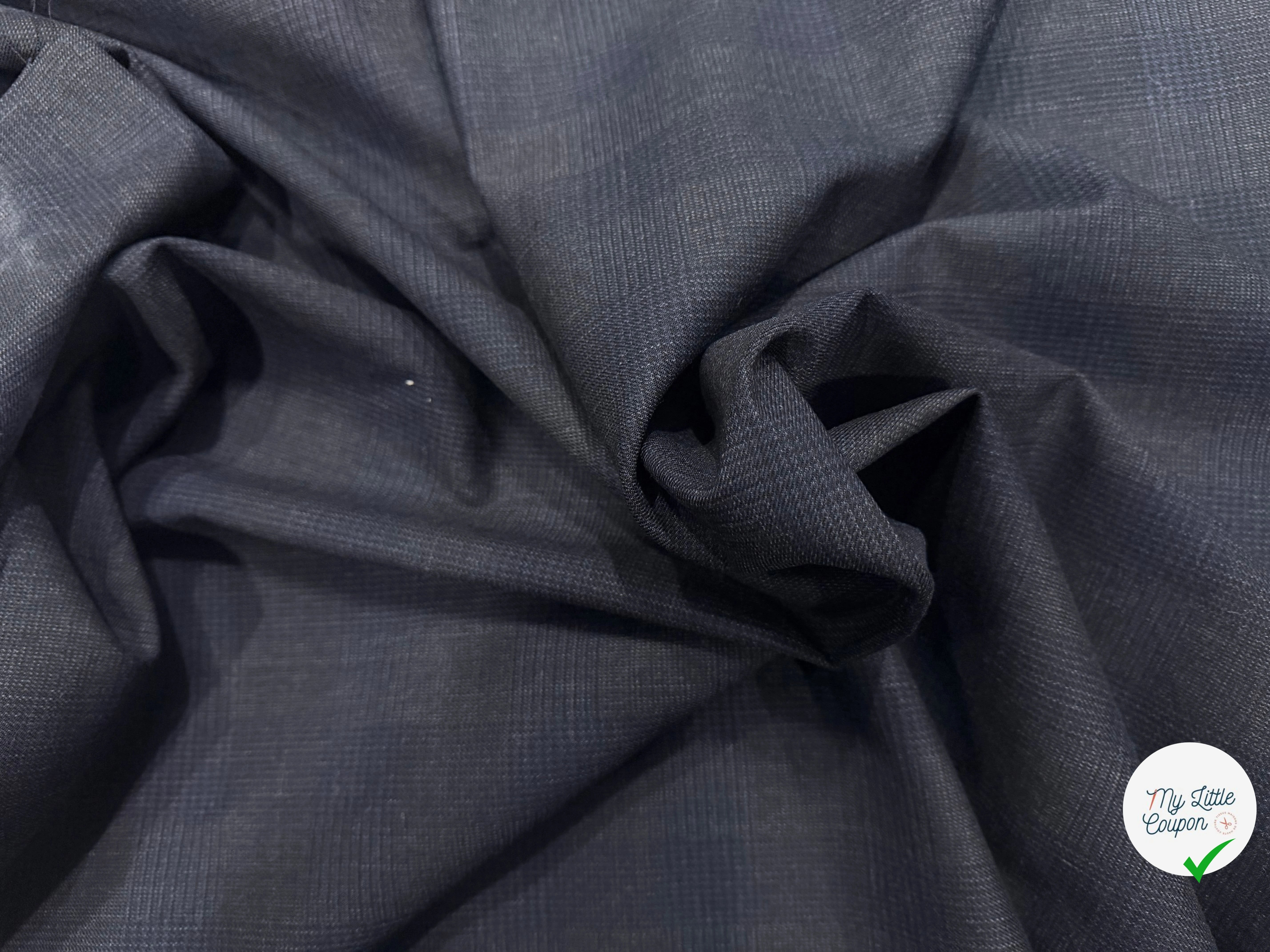 DRAPERIE ULTRA STRETCH CARREAUX GRIS FONCÉ - My Little Coupon